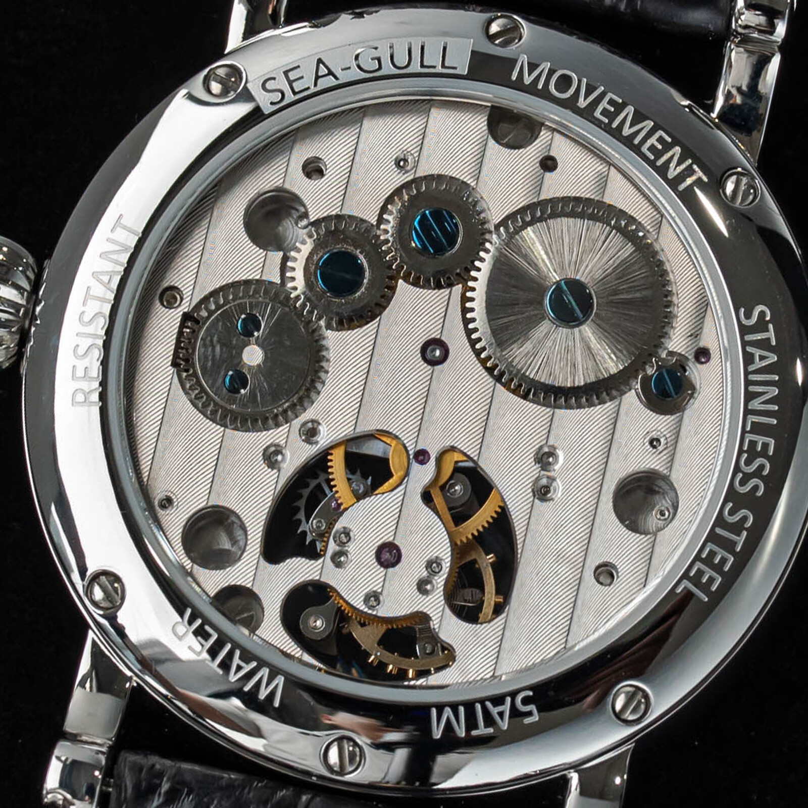 Sugess Seakors Genuine Tourbillon Seagull ST8007 Mechanical Mens Watch SE8007SW