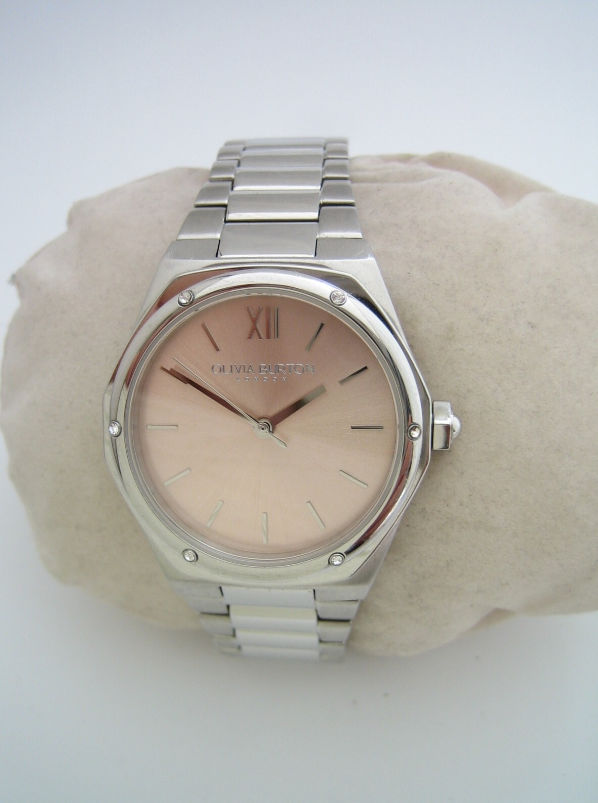 OLIVIA BURTON WATCH WOMENS OB090 STAINLESS STEEL BRACELET QUARTZ GENUINE 18CM