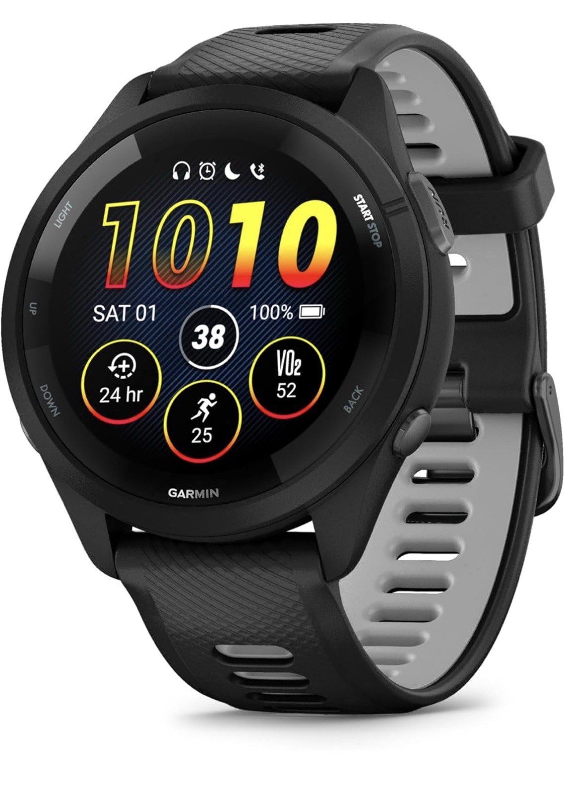 Garmin Forerunner 265 GPS Smartwatch Heart Rate 45mm Black (WITH MUSIC)
