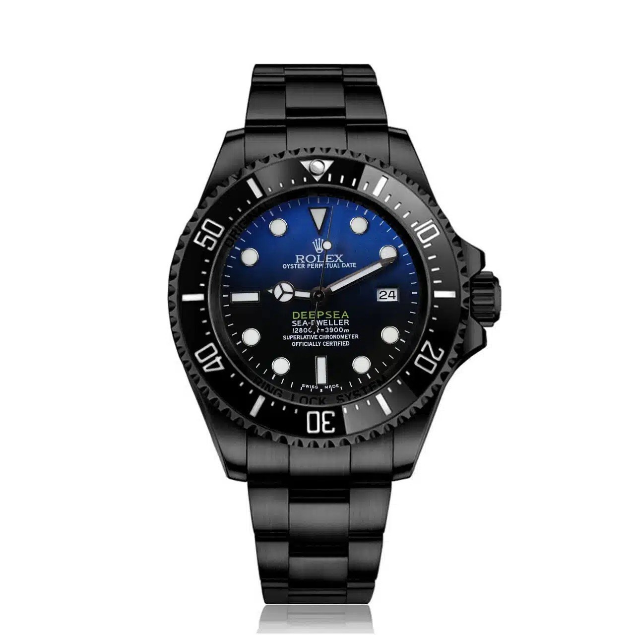 Rolex Sea-Dweller Deepsea 116600 44mm Black PVD/DLC Coated Stainless Steel Watch