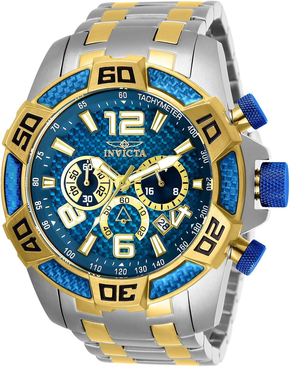 Men’S 25852 Pro Diver Analog Display Quartz Gold Watch
