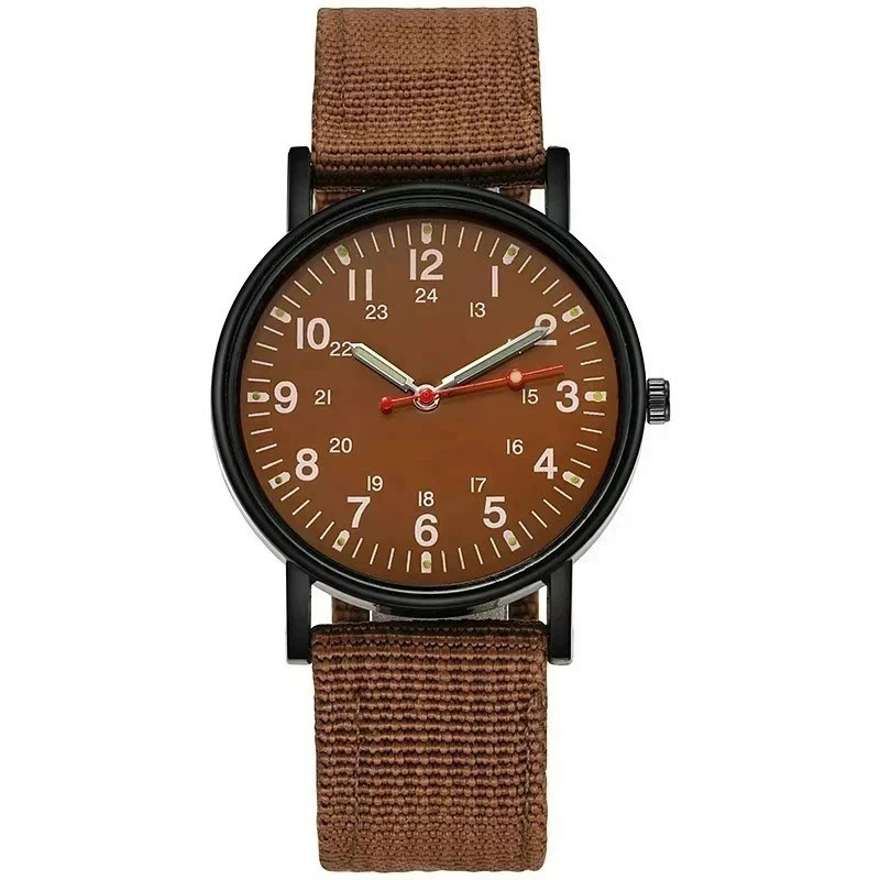 Military Watch Army Durable Water Proof Luminous 24Hours Dial Nylon Strap USA