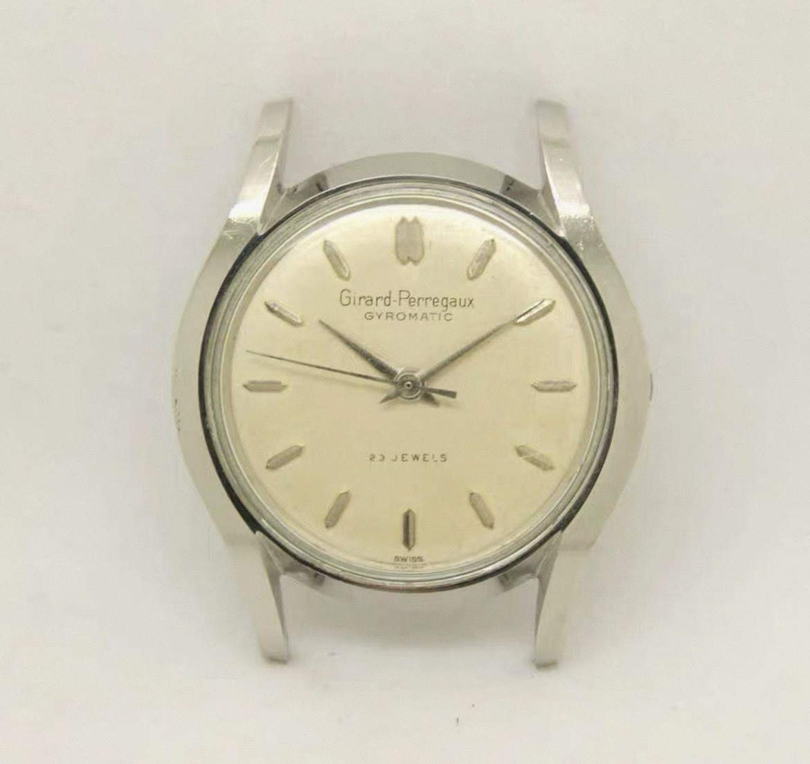 Vintage Girard-Perregaux GP Automatic 23 Jewels Steel Men’s Watch 33mm Swiss