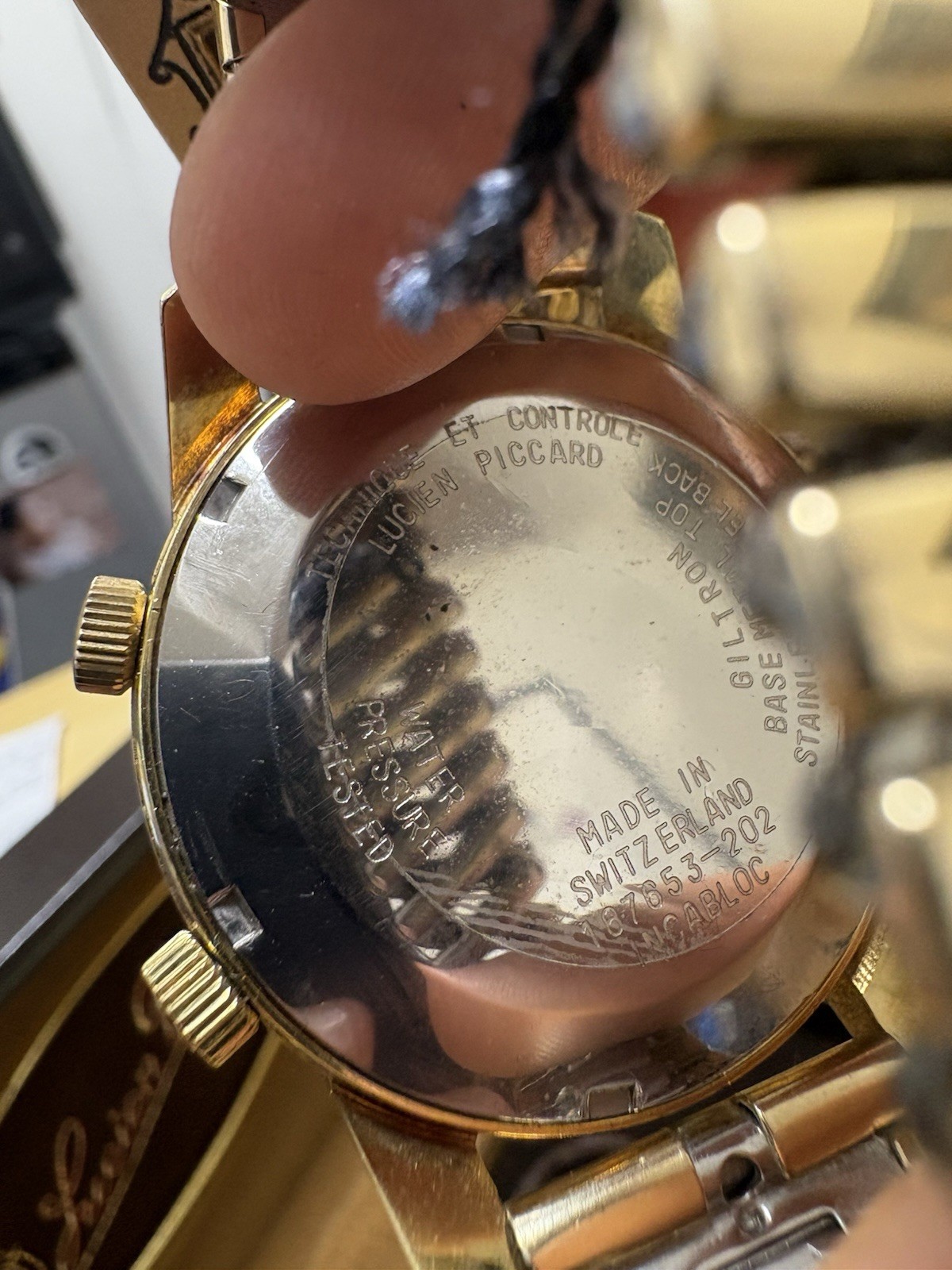 Rare Lucien Piccard Romulus 2002 Automatic Swiss Calendar Watch Full Set Works!