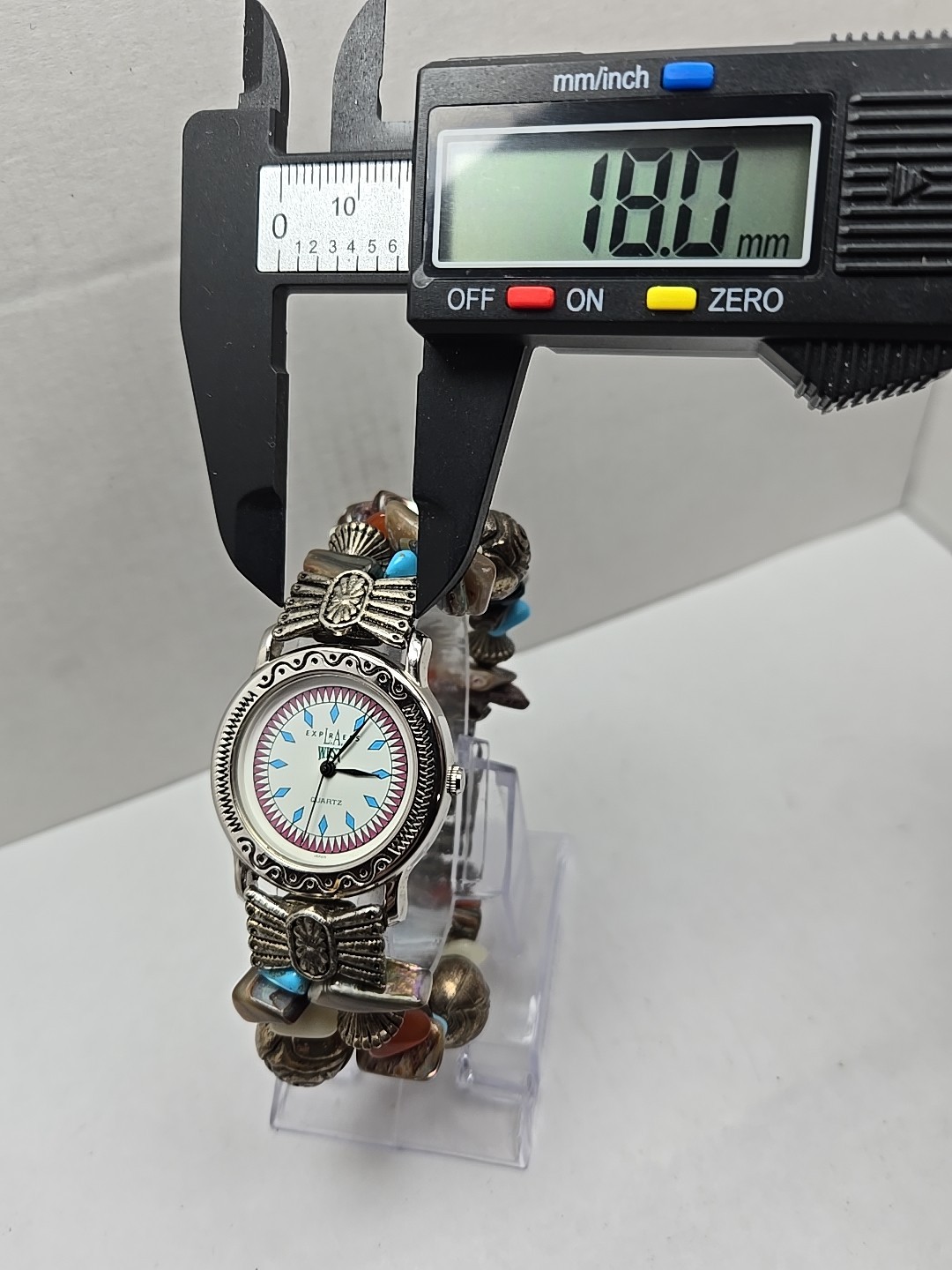 La Express West Quartz Turquoise Southwest Beaded Watch Womens New Battery Boho