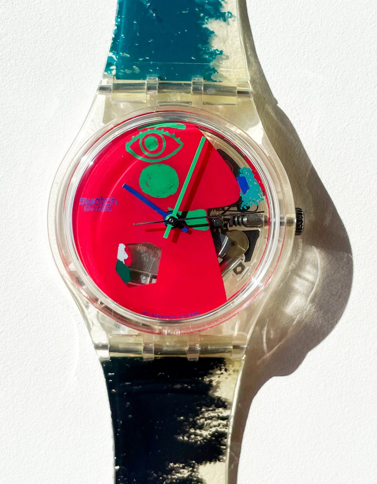 SWATCH ‘Color Scribbler’ GK249 1996 by Artist Kveta Pacovská with New Battery