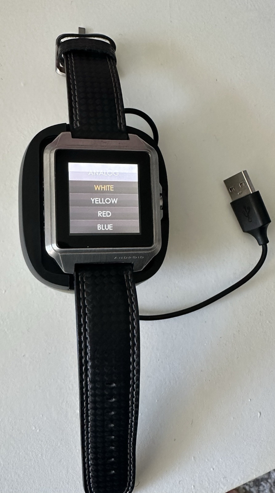 Android Galactopus Digital Touch Screen AD551 Leather Band Men’s Watch