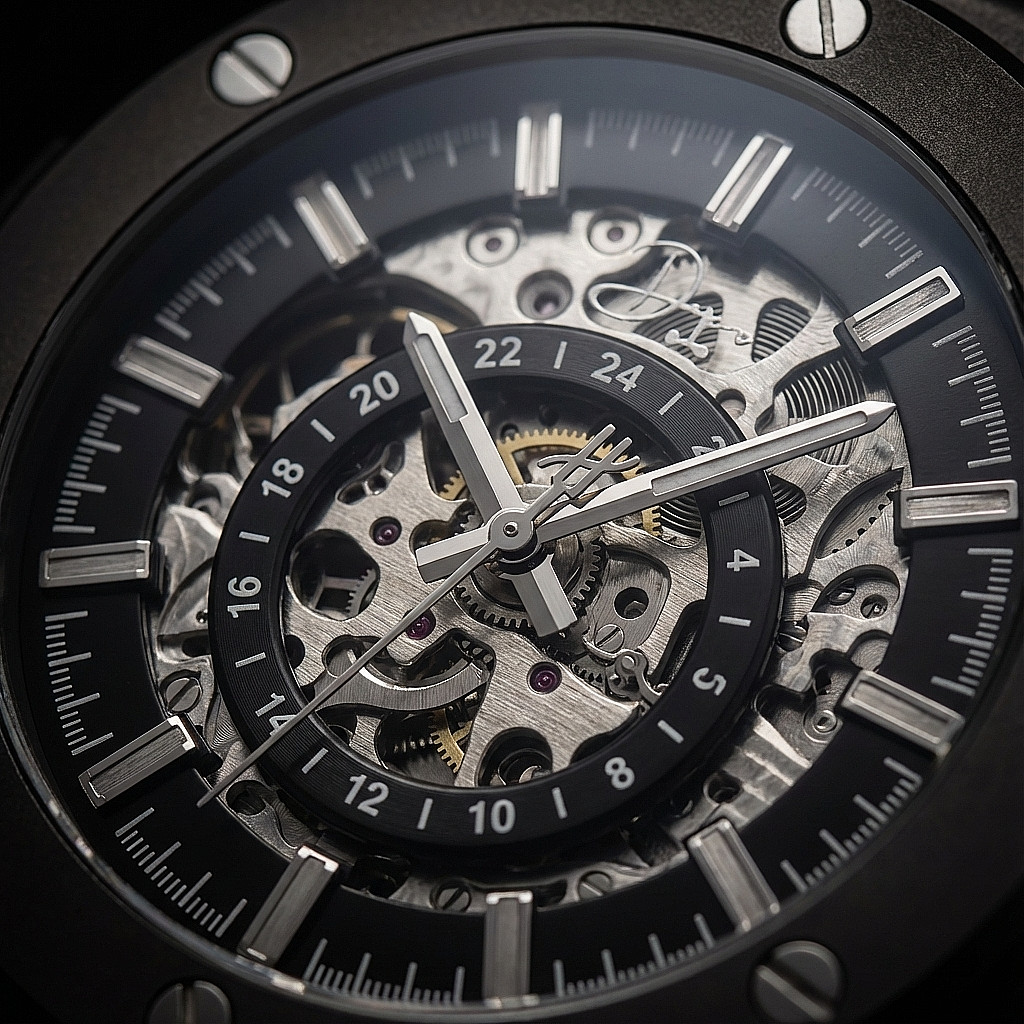 Skeleton Automatic Luxury Watch – The 199 Gunmetal