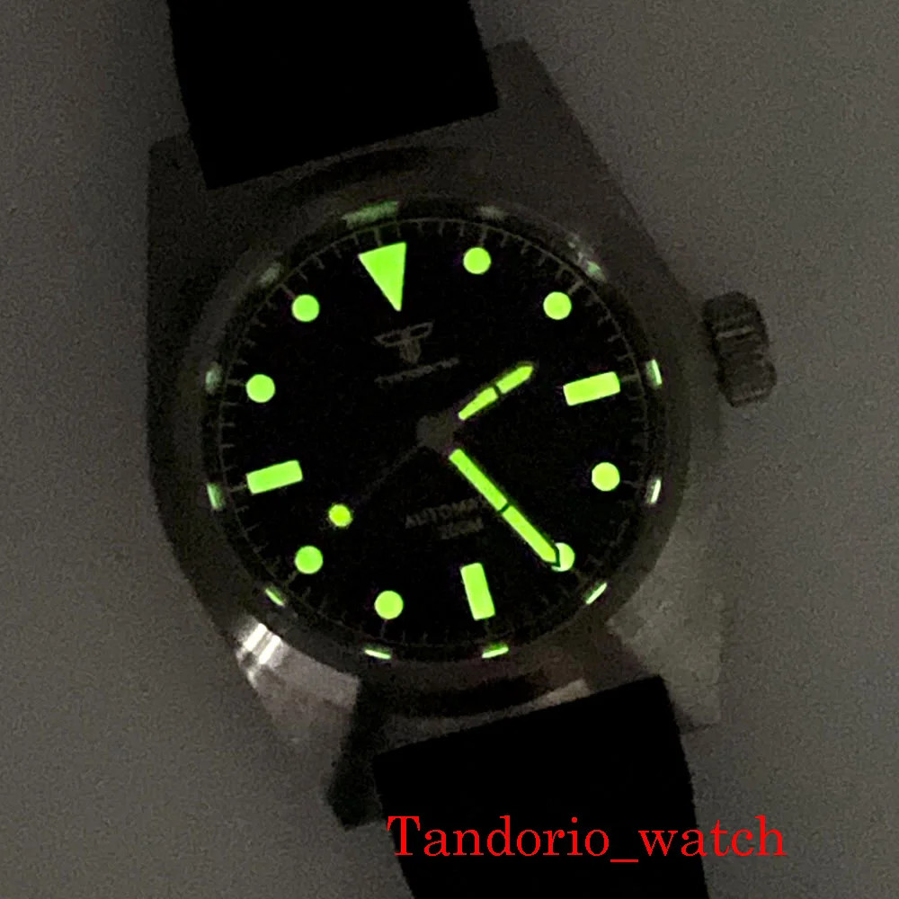 Tandorio 38mm Automatic Miyota 8215 Men’s Mechanical Watch Sapphire Glass Brown