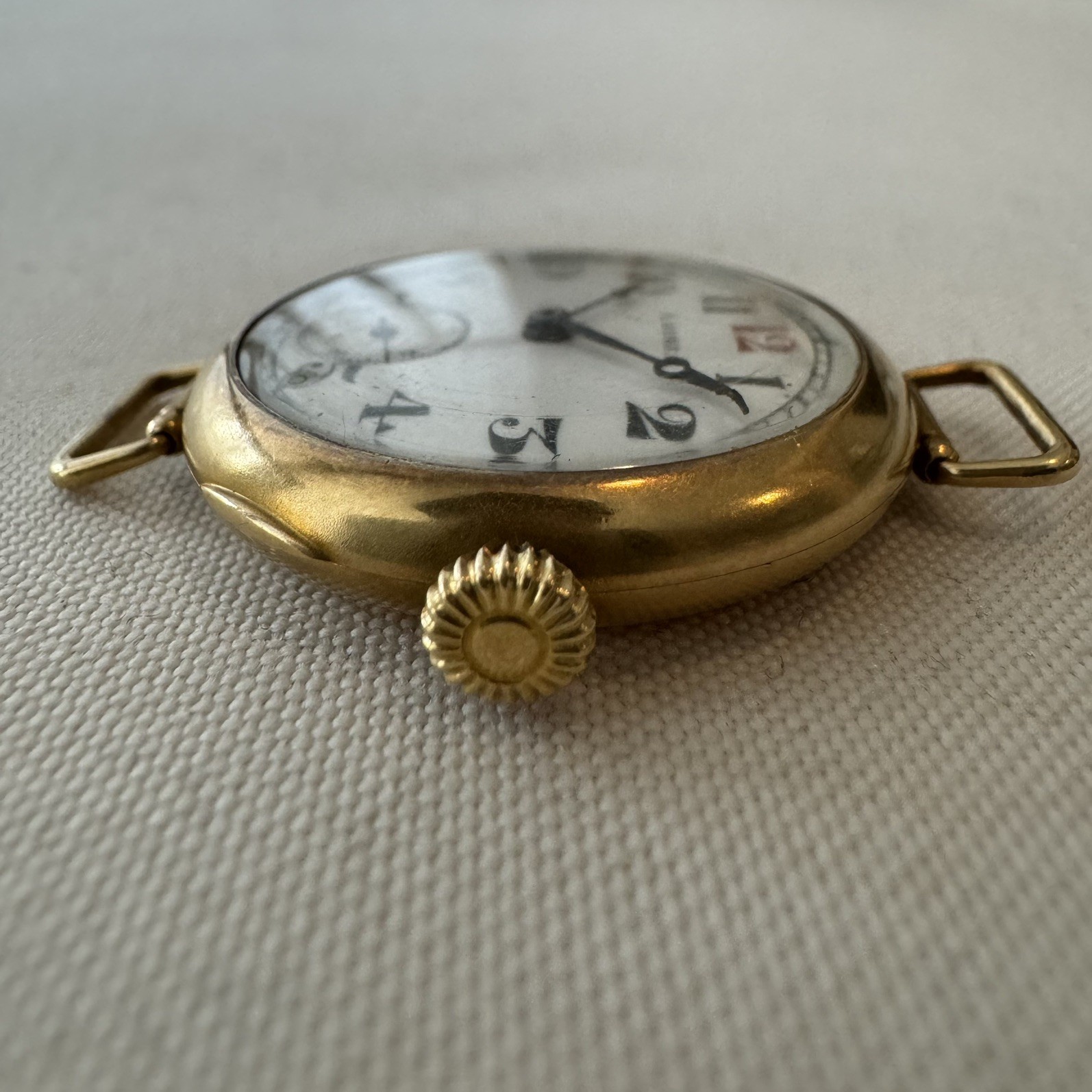 Antique Laurel (Seiko) ‘1913’ Manual Wind Wristwatch – 18K Yellow Gold