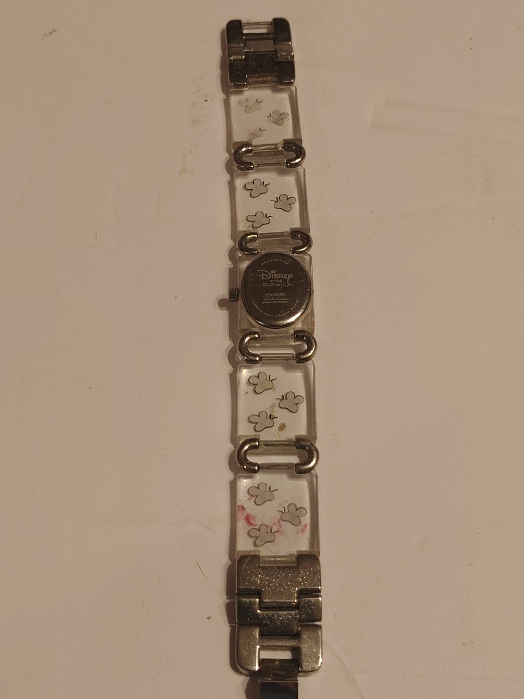 Disney Watch Women/Youth WINNIE THE POOH Clear Plastic St WR Multicolor Quartz