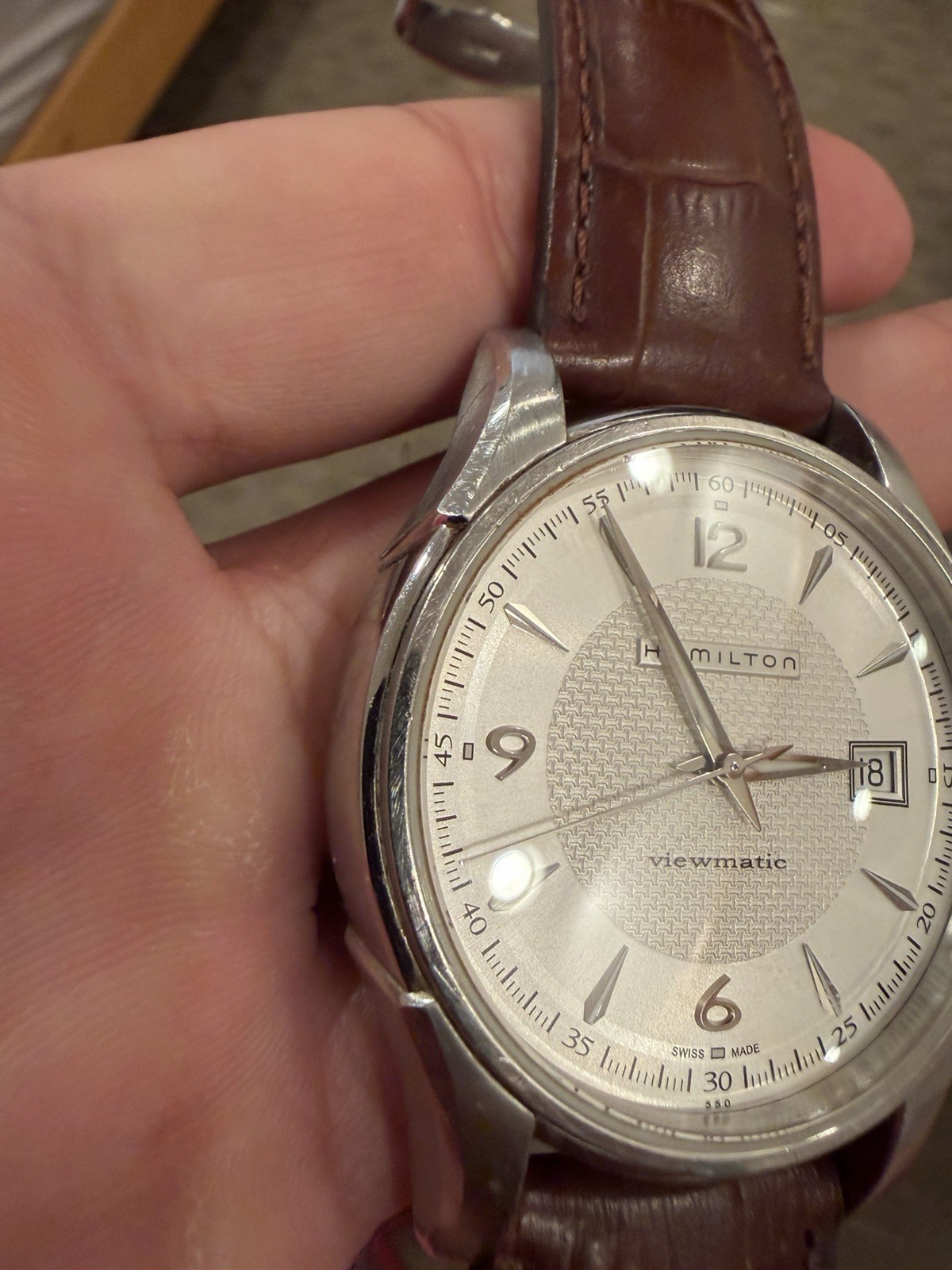 Hamilton Jazzmaster Viewmatic Automatic White Men’s Watch – H325150
