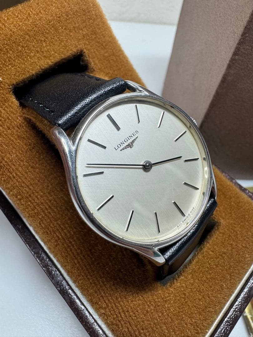 LONGINES Cal.847 Manual Winding Watch Silver Dial Vintage Used