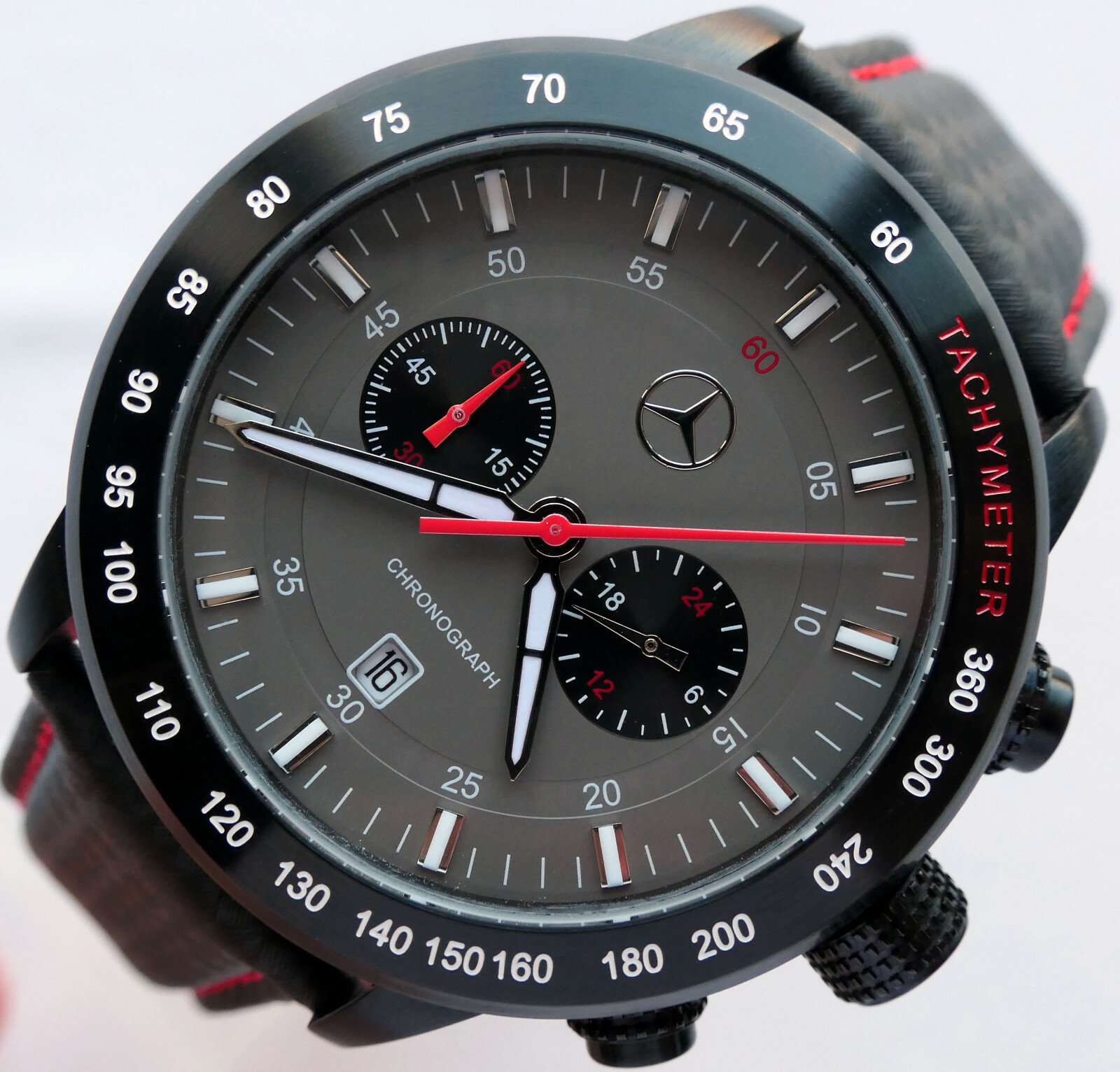 Mercedes Benz Motorsport AMG DTM Racing Car Accessory Sport Chronograph Watch