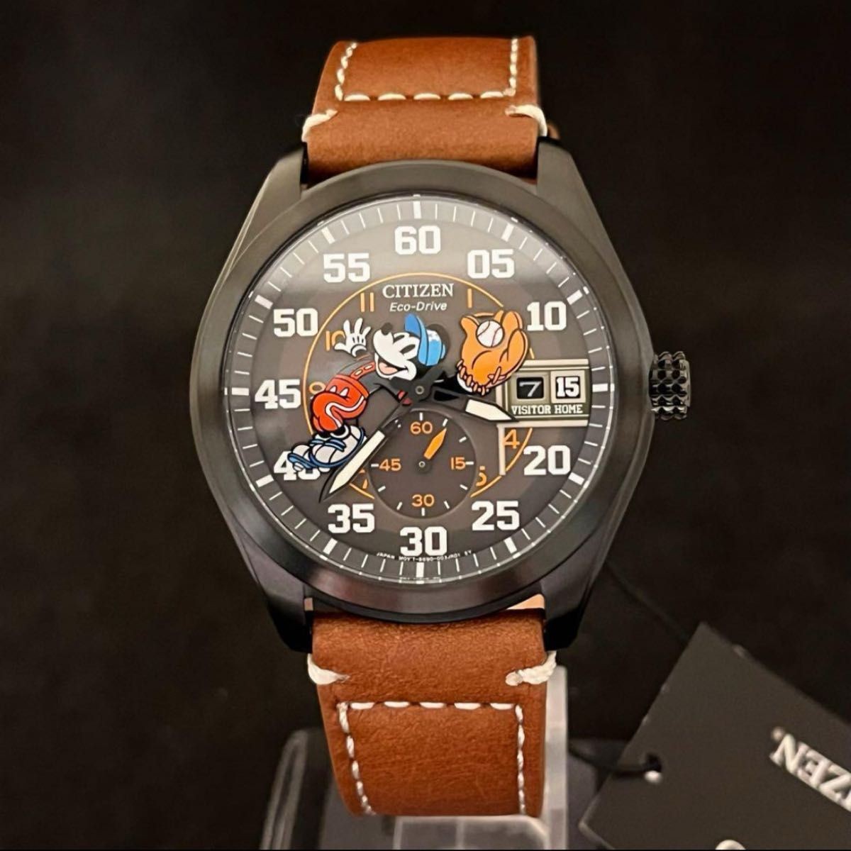 Disney CITIZEN Wristwatch Mickey Mouse Disney Men’s Gift Mickey Baseball