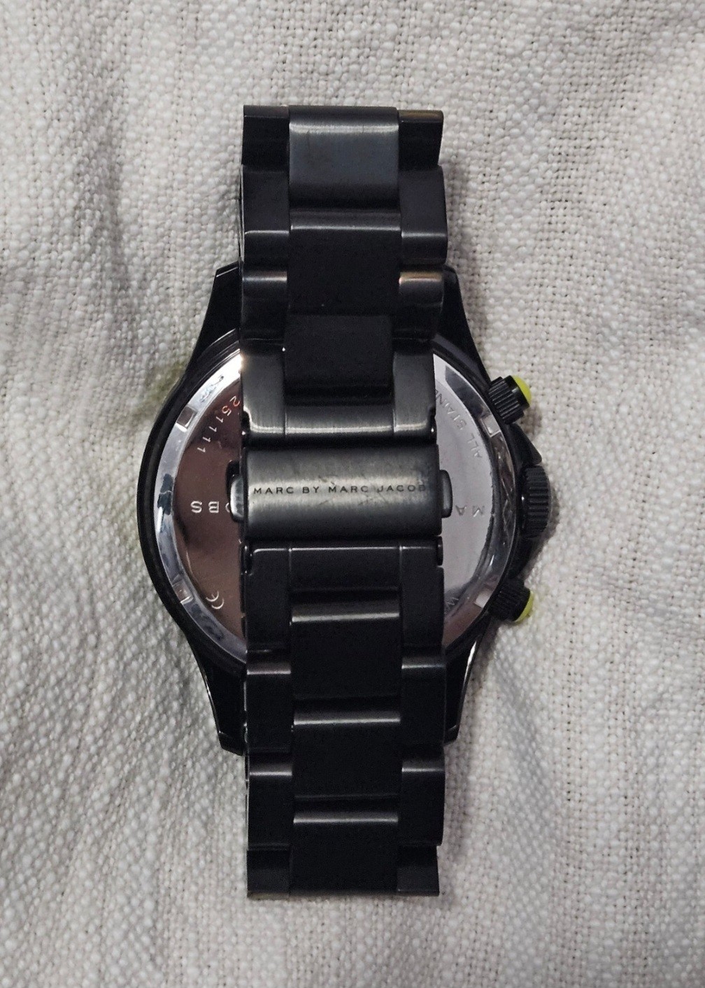 Marc by Marc Jacobs MBM3038 Chronograph Date Quartz Black/Green 50m Watch