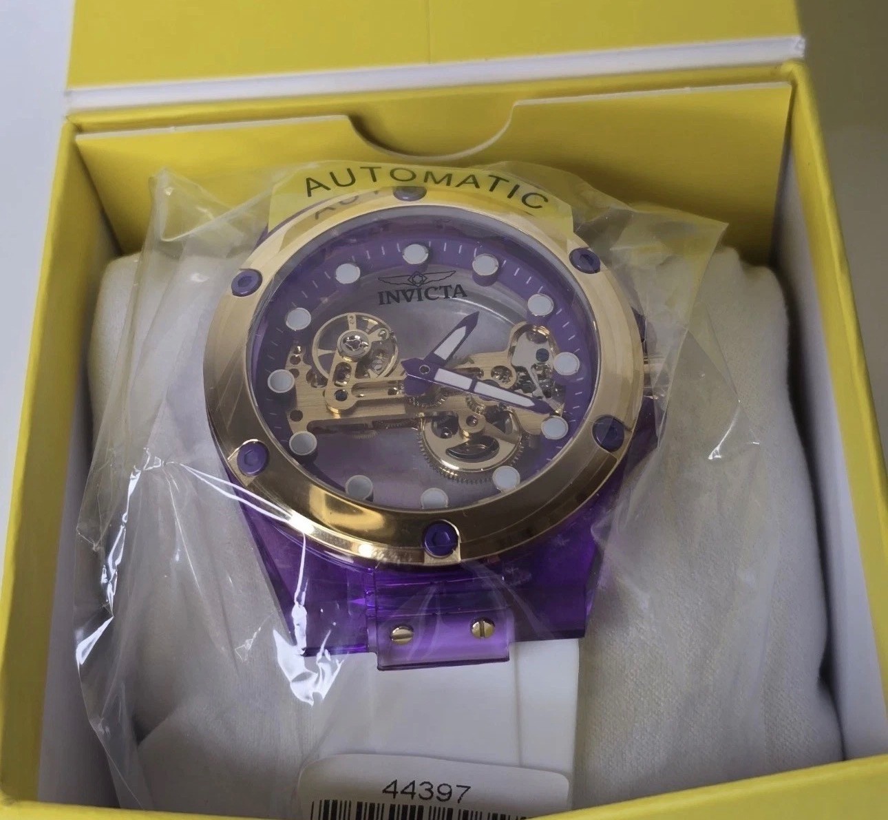 Invicta Speedway 48mm AUTOMATIC Purple/Gold 44397🔥$179 online