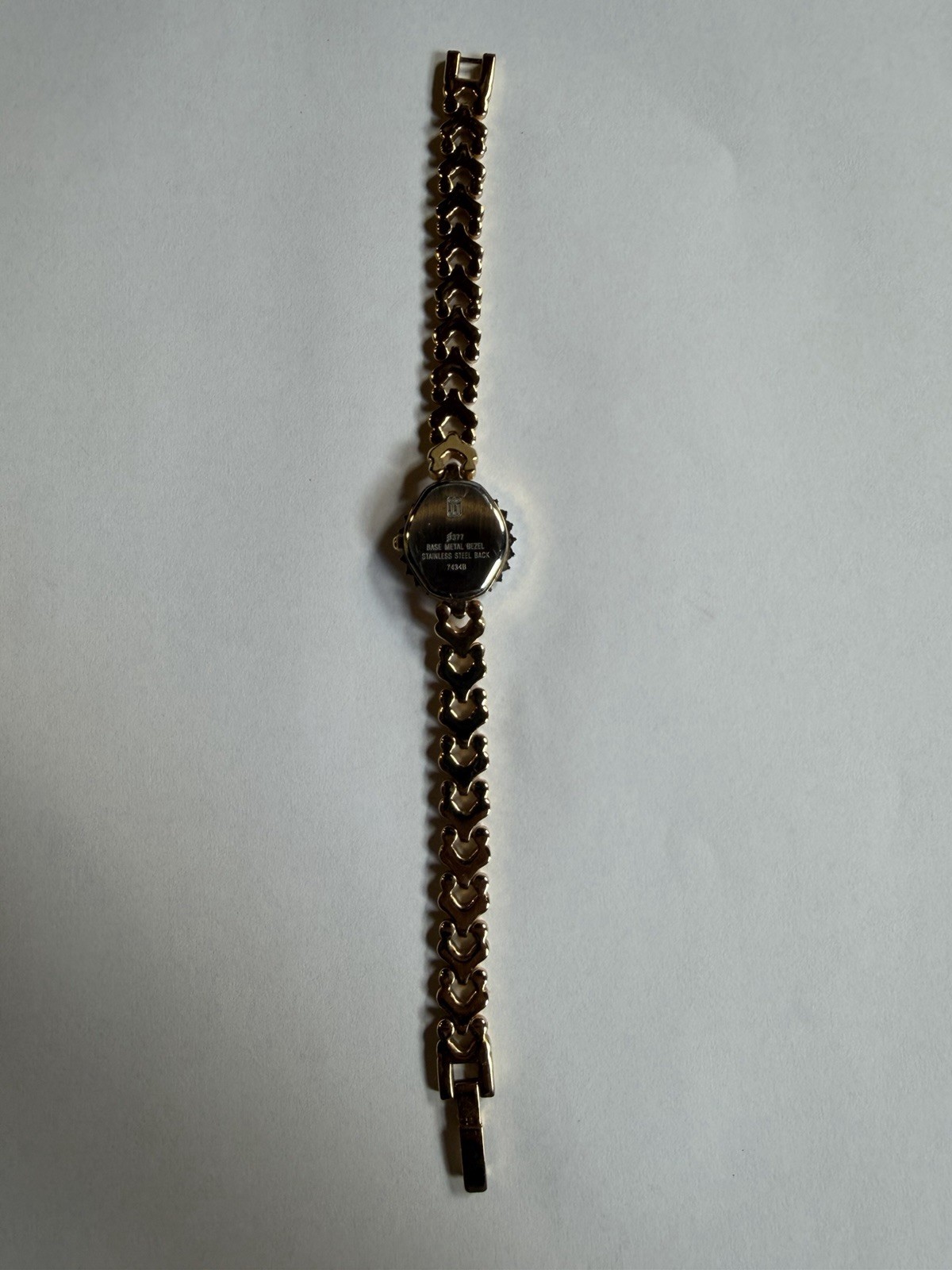 Rare Vintage Jules Jurgensen Ladies Black Dial, Diamond Bezel, Working 7434B