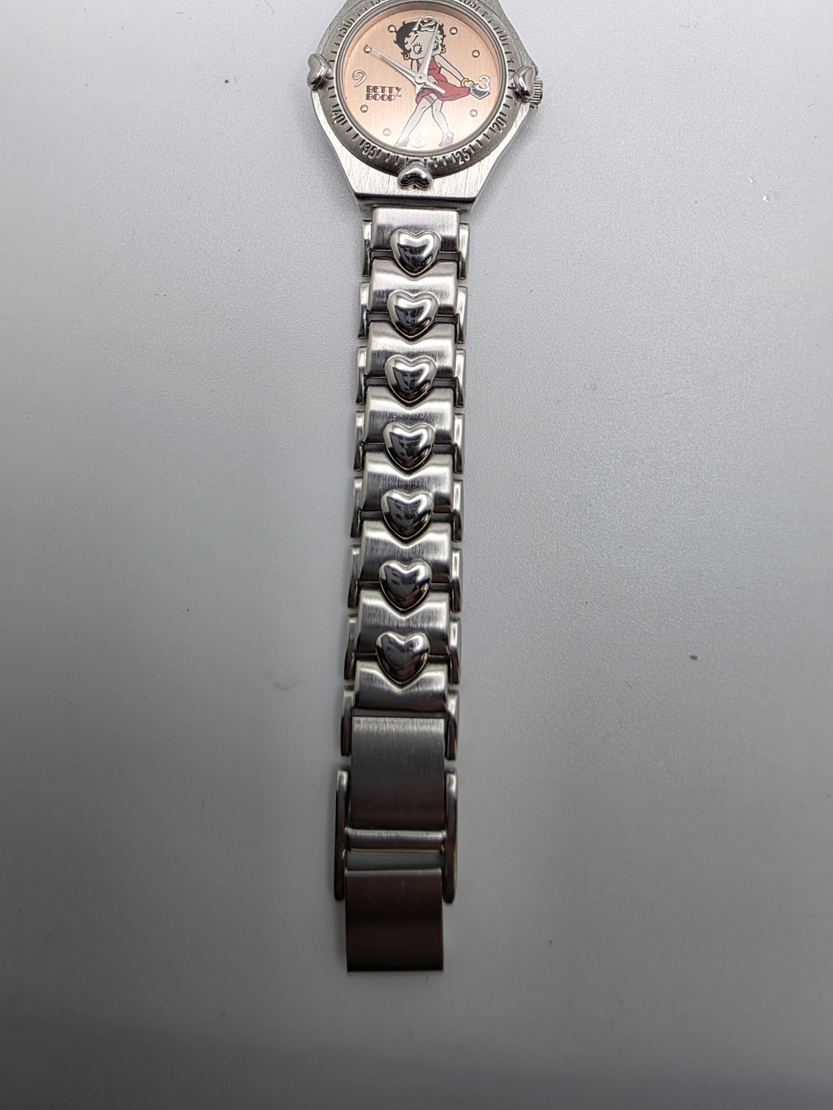 v865 Vintage Valdawn Betty Boop Stainless Steel Japan Quartz Women’s Wristwatch