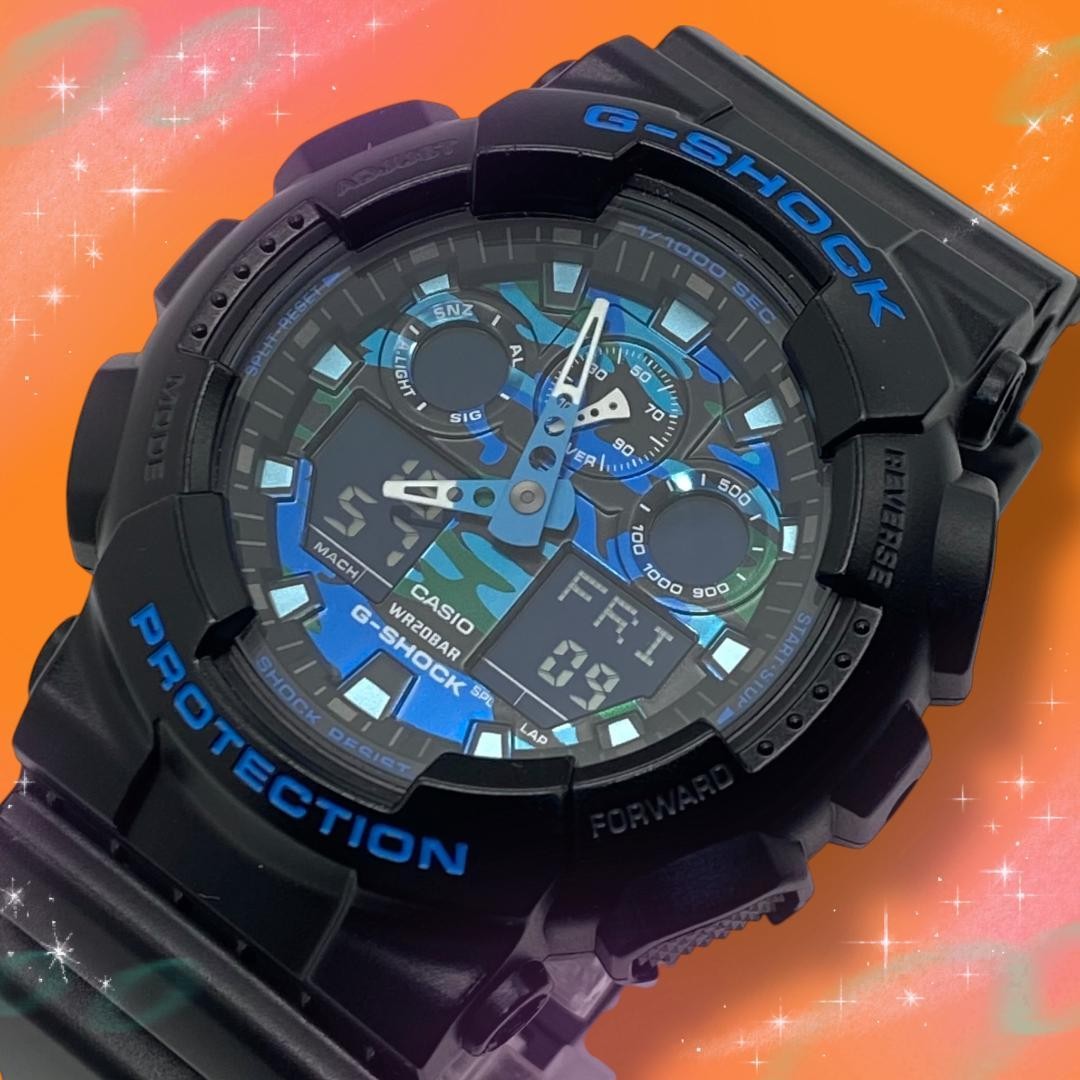 CASIO GA 100CB G SHOCK Wristwatch Analog Digital Quartz Waterproof Durable
