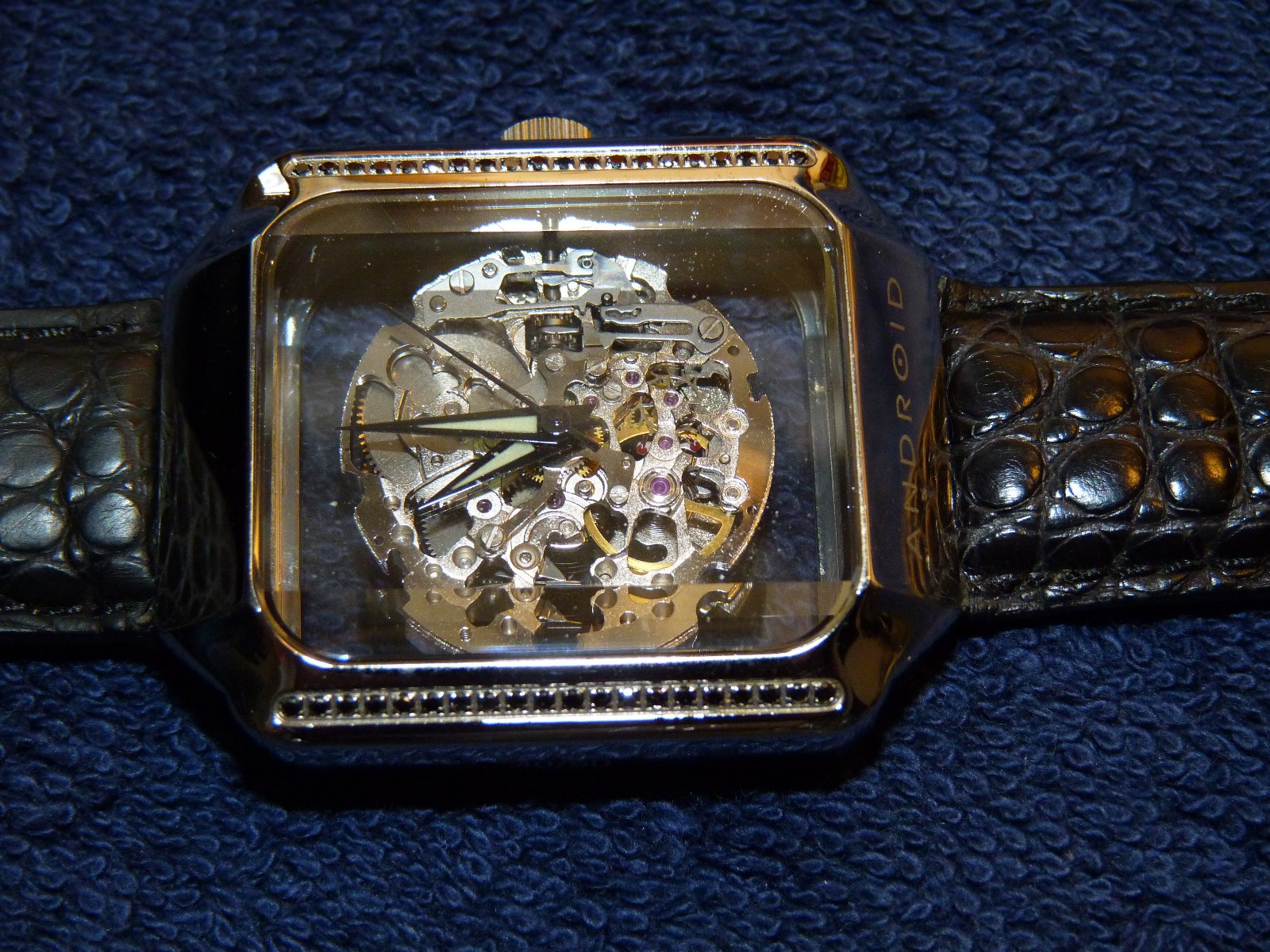 Android Aragon Mystique Automatic Skeleton Men’s Leather Watch Anniversary