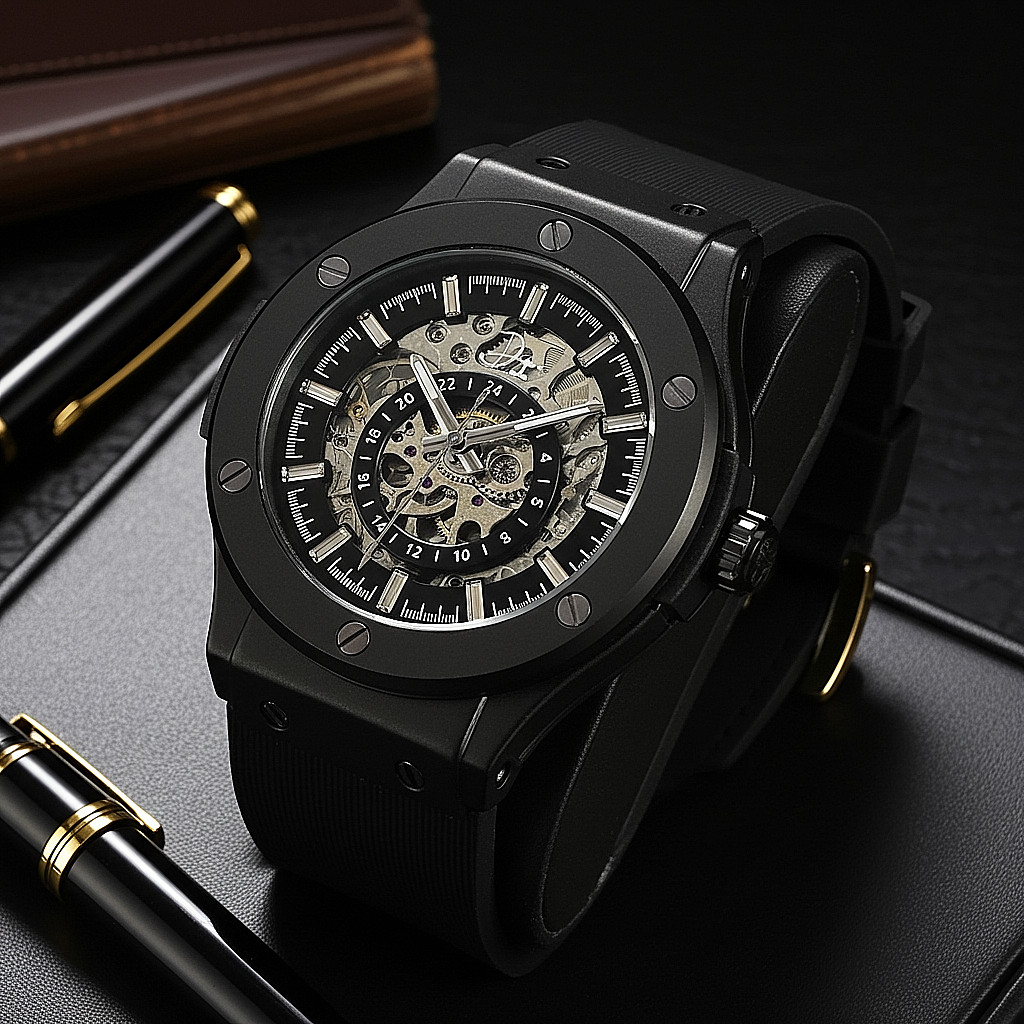 Skeleton Automatic Luxury Watch – The 199 Gunmetal