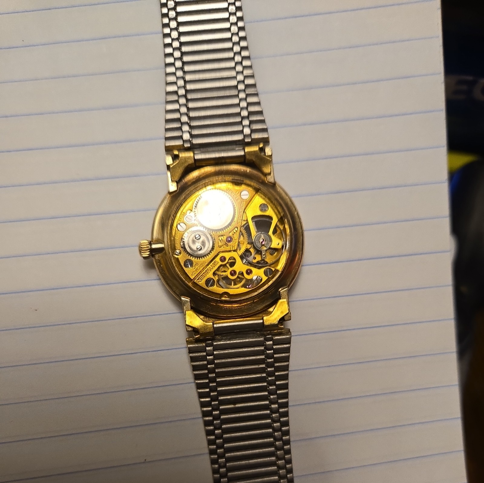 Vintage Wittnauer Skeleton Mens Watch 17 Jewels 10 ML