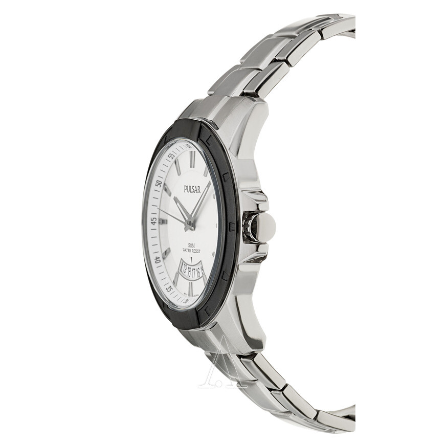 Pulsar Men’s PS9275 On The Go Analog Display Japanese Quartz Silver Watch