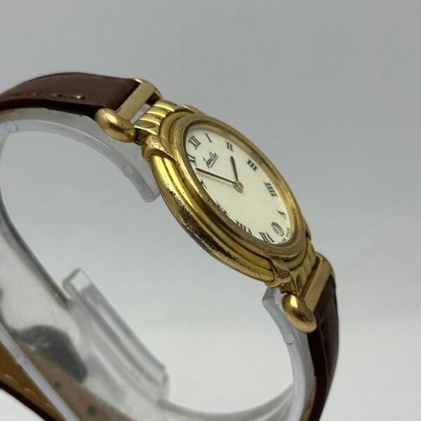 JEAN D’EVE Quartz White Roman Dial Vintage Unisex Watch SBZ186ABR8(SS)
