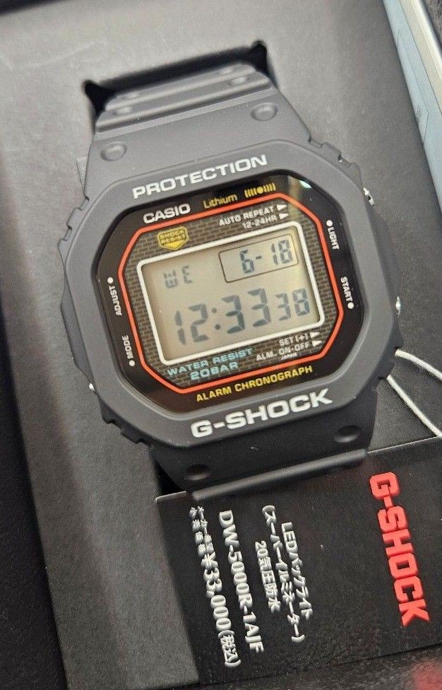 Brand New G SHOCK DW 5000R 1AJF First Generation Reissue Model No Tag