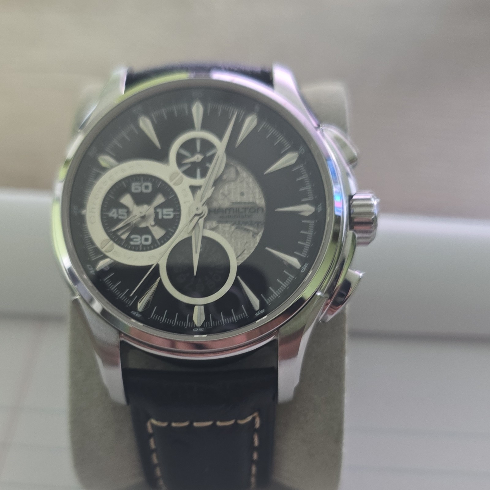 HAMILTON Jazzmaster Open Secret Auto Chrono Working