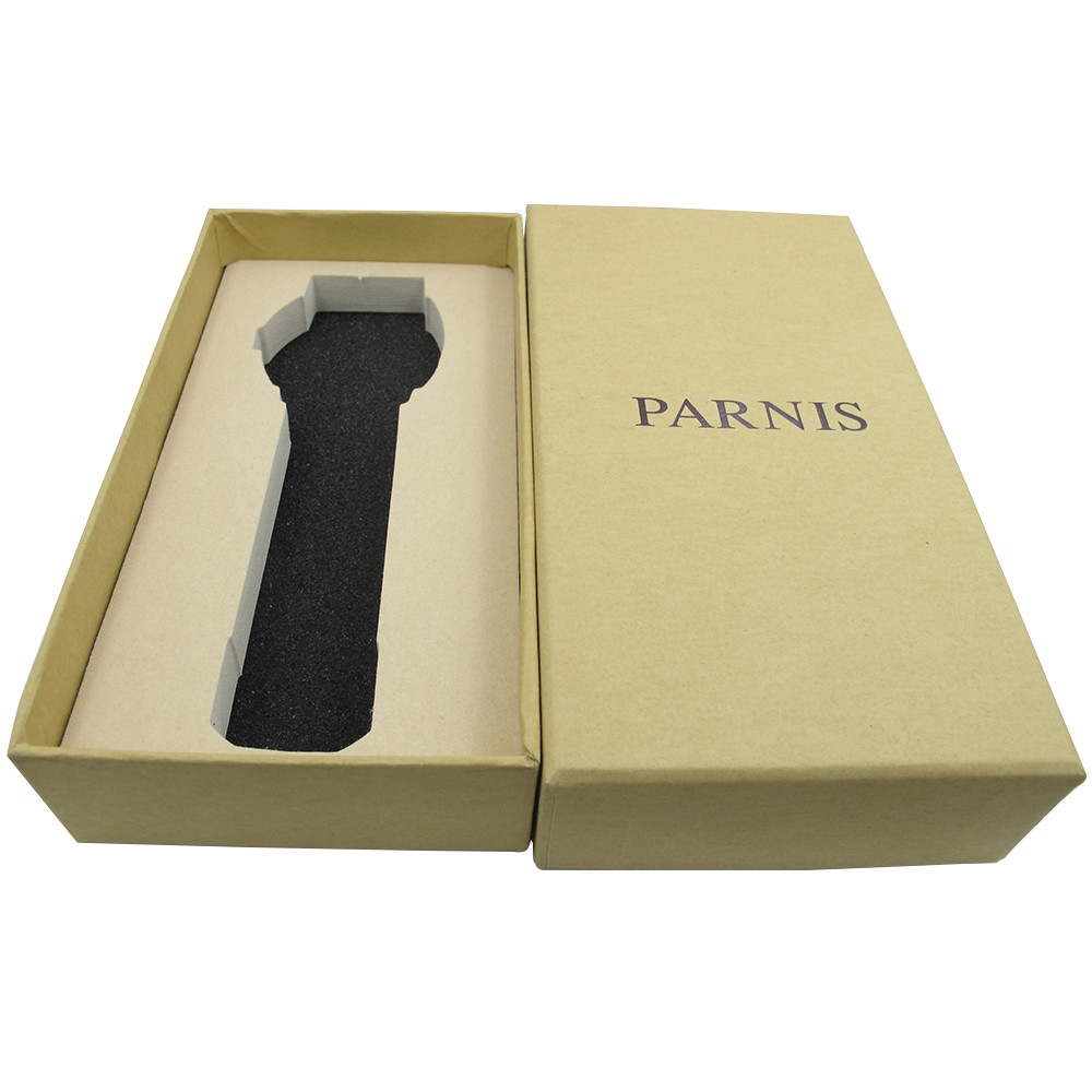 43mm Parnis Sapphire Crystal Miyota Automatic Movement Mens Watch Stainless Band
