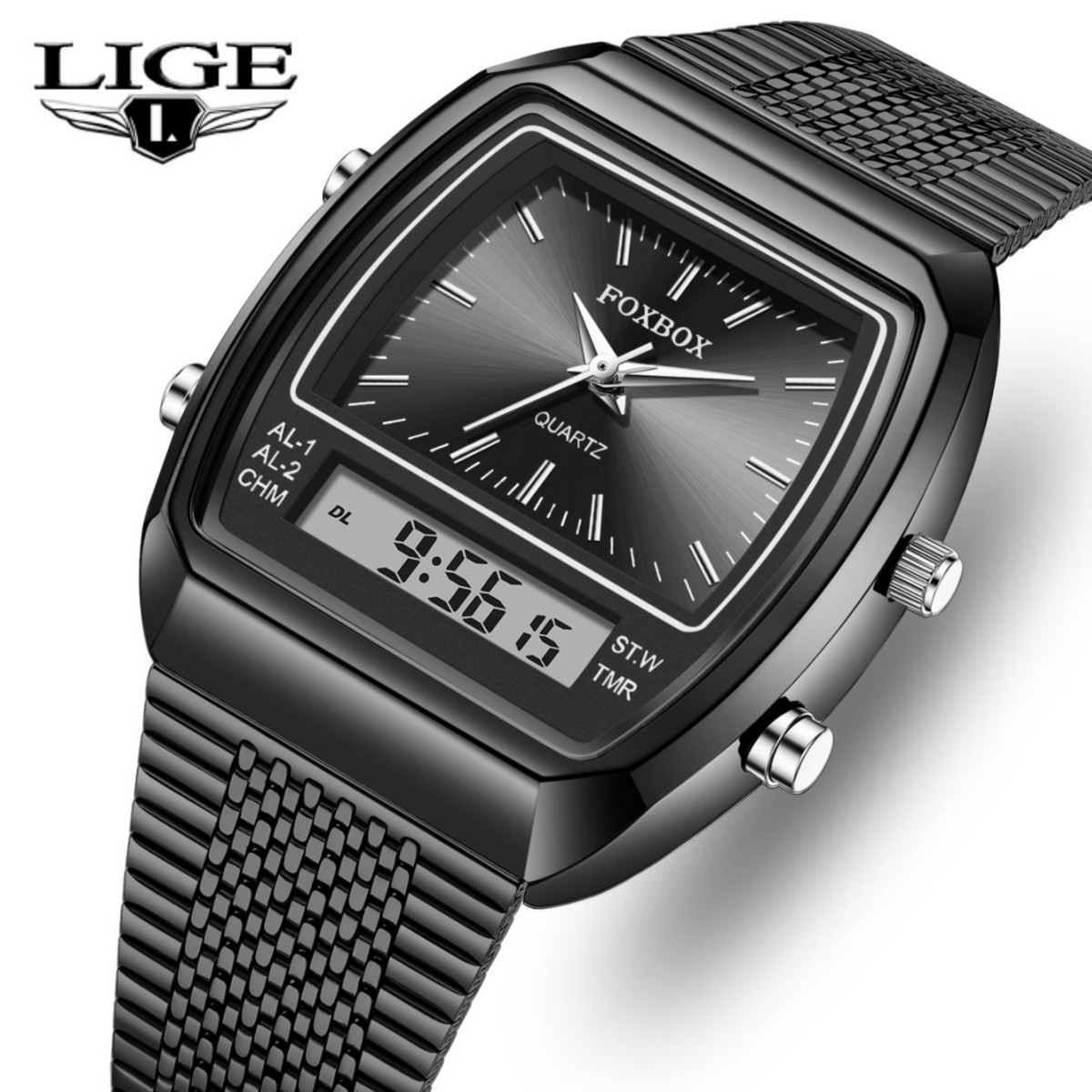 2026 Men’s Luxury Diver Watch Dual Time 3ATM Waterproof Quartz Sport Wristwatch
