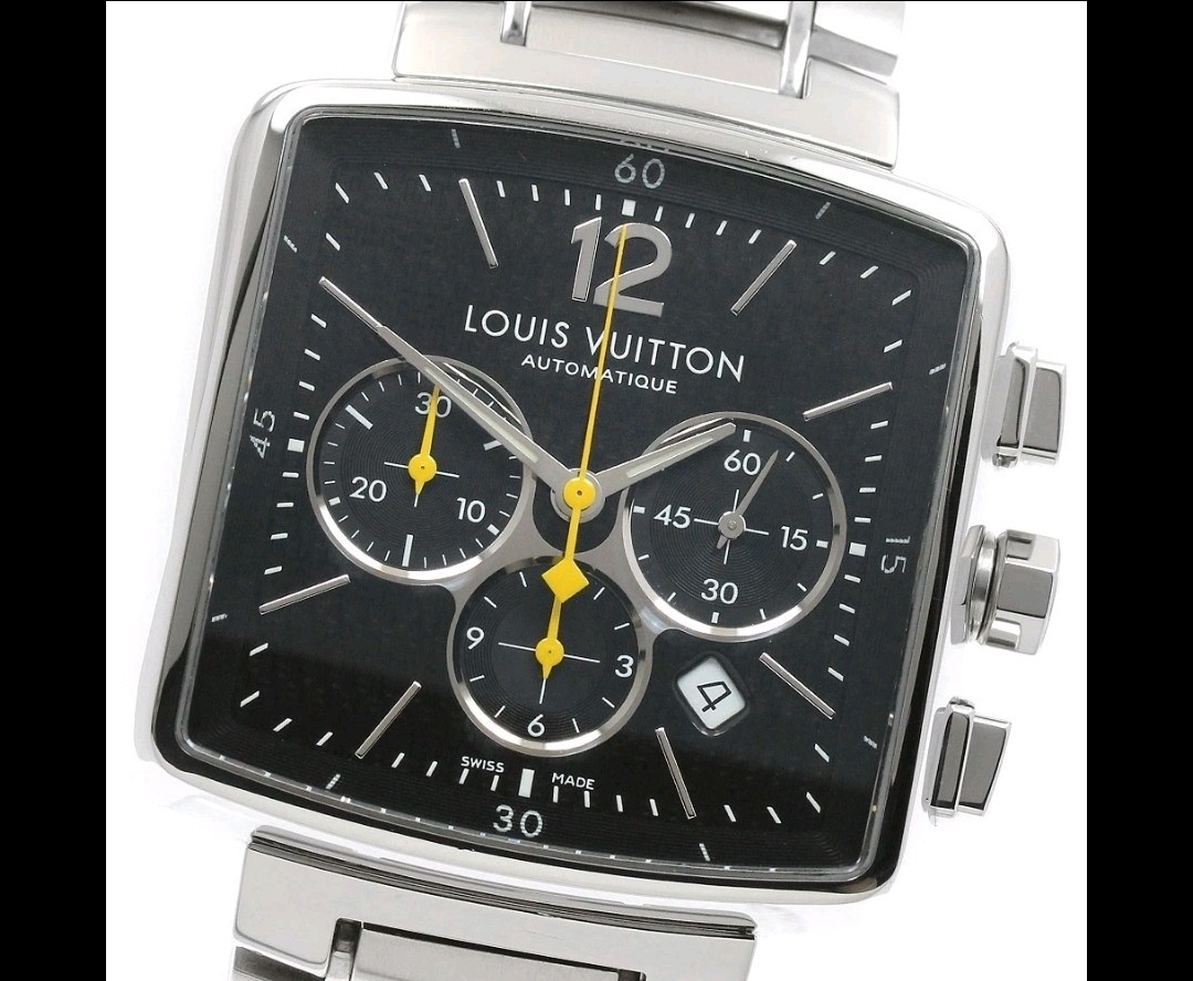 LOUIS VUITTON Speedy Q212G Chronograph Black Dial Automatic Men’s Watch_954076