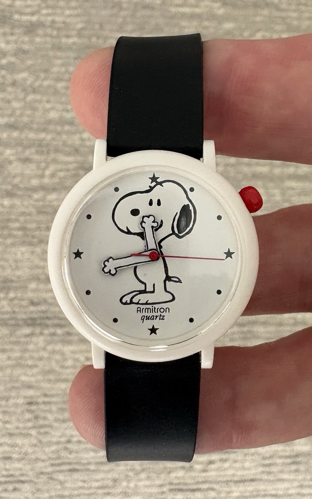Vintage Snoopy Peanuts Armitron Quartz Watch Needs Battery