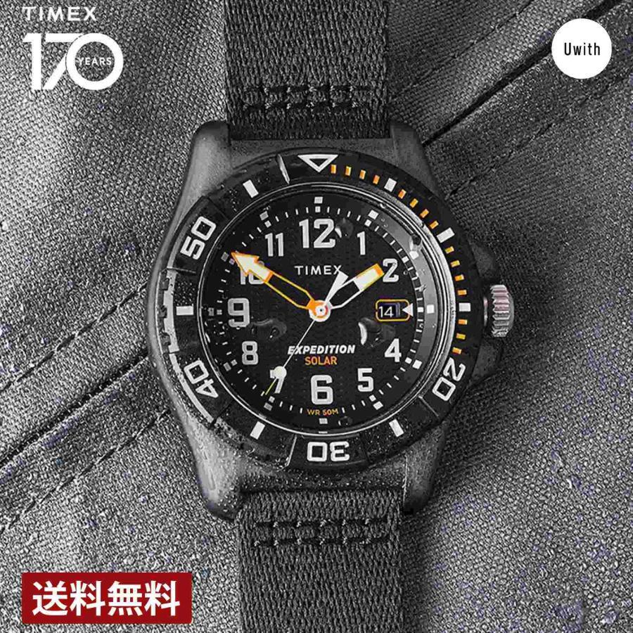 Timex Expedition Freedive Ocean Watch for Men TIMEX TW2V40500 Black Solar Quartz