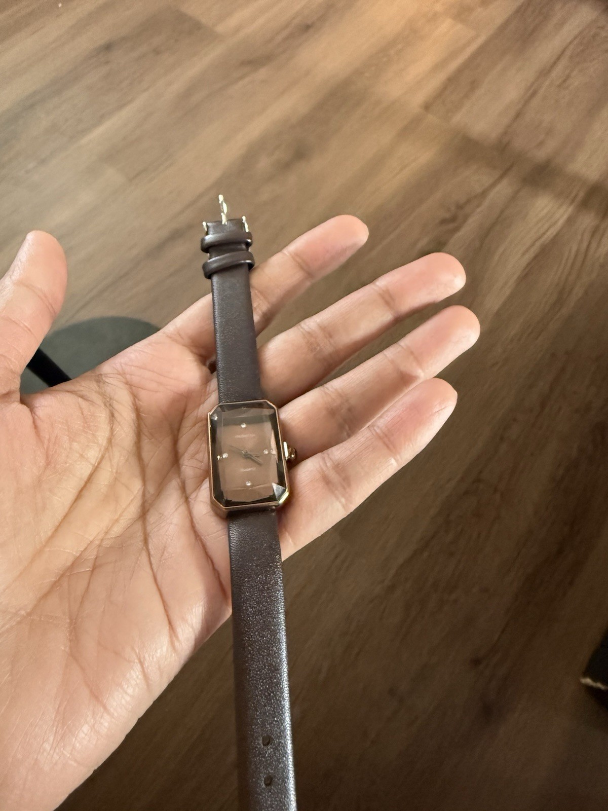 Watch Women French Brown Faux Leather Elegant 6 Inch