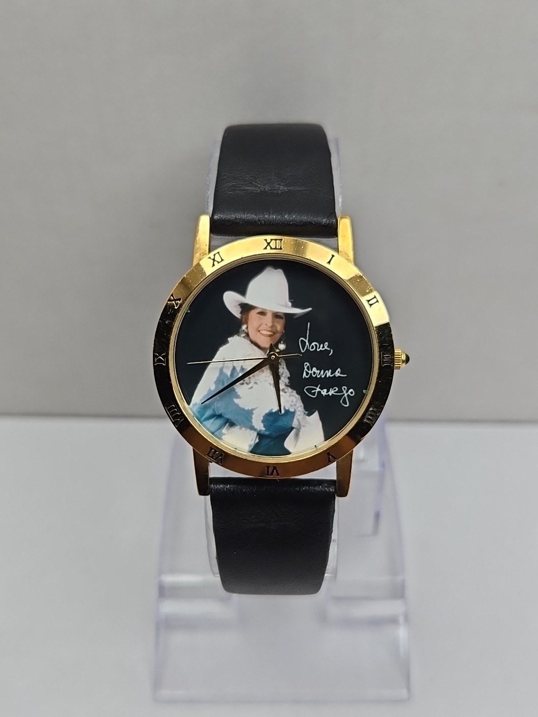 Donna Fargo Image Country Music Gold Tone Quartz Watch New Battery Vintage USA