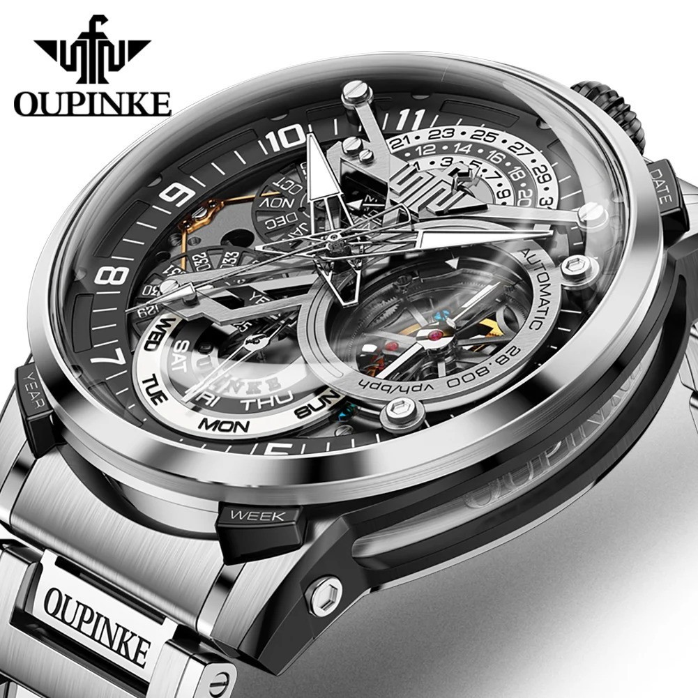 Automatic Mechanical Waterproof Watch Luxury Dial Men’s Men Strap