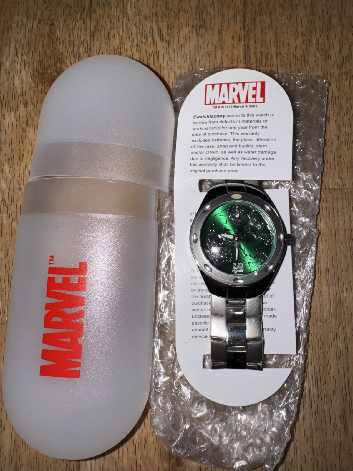 Marvel Comics Fortaleza Hulk Men’s Silver-tone Wrist Watch Ewatchfactory (2)