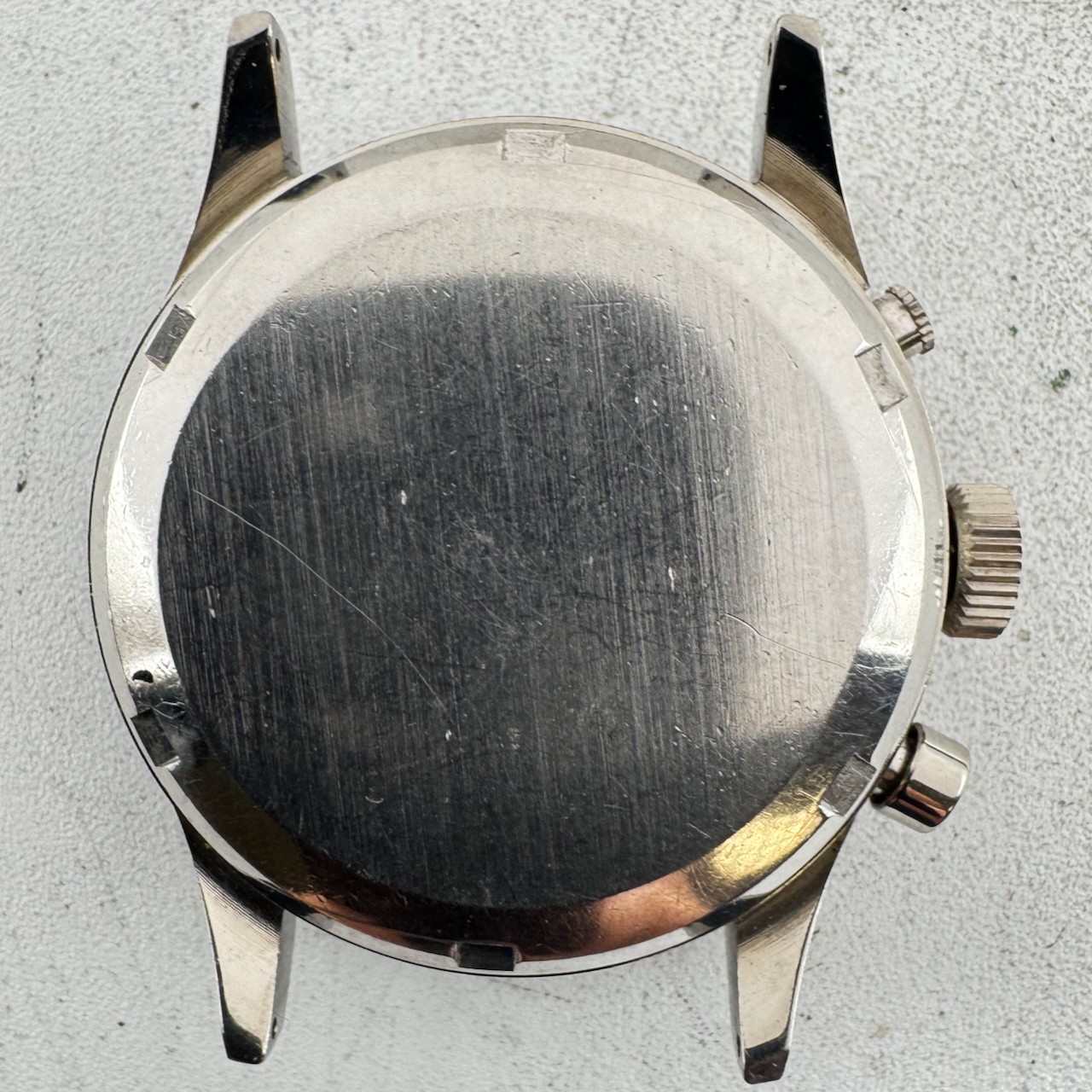 Vintage Gallet Multichron Pilot Men’s Wristwatch Case for Chronograph Steel
