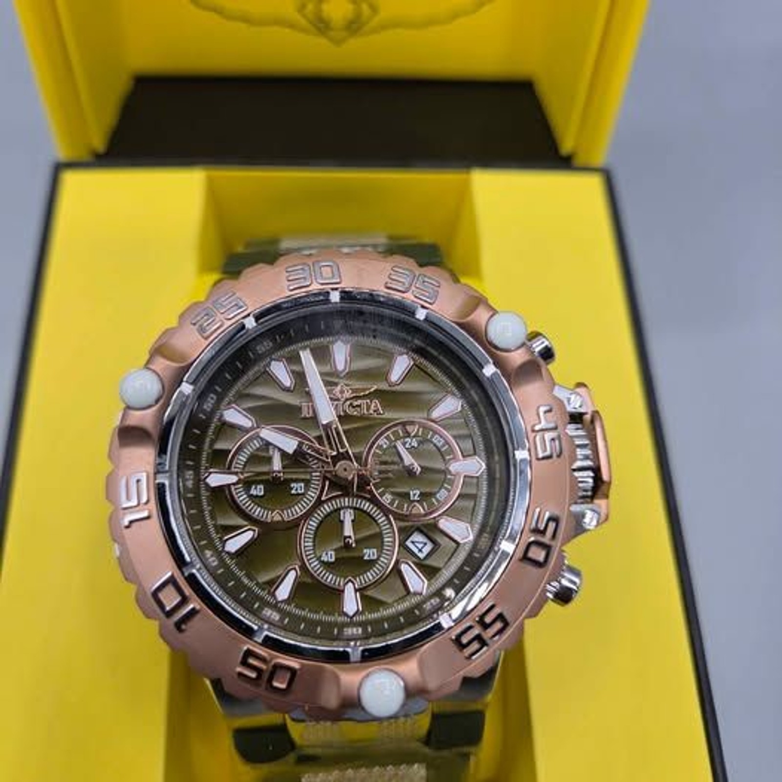 Invicta Subaqua Poseidon Men’s Watch – 55.4mm, Olive Green, Steel (48555)