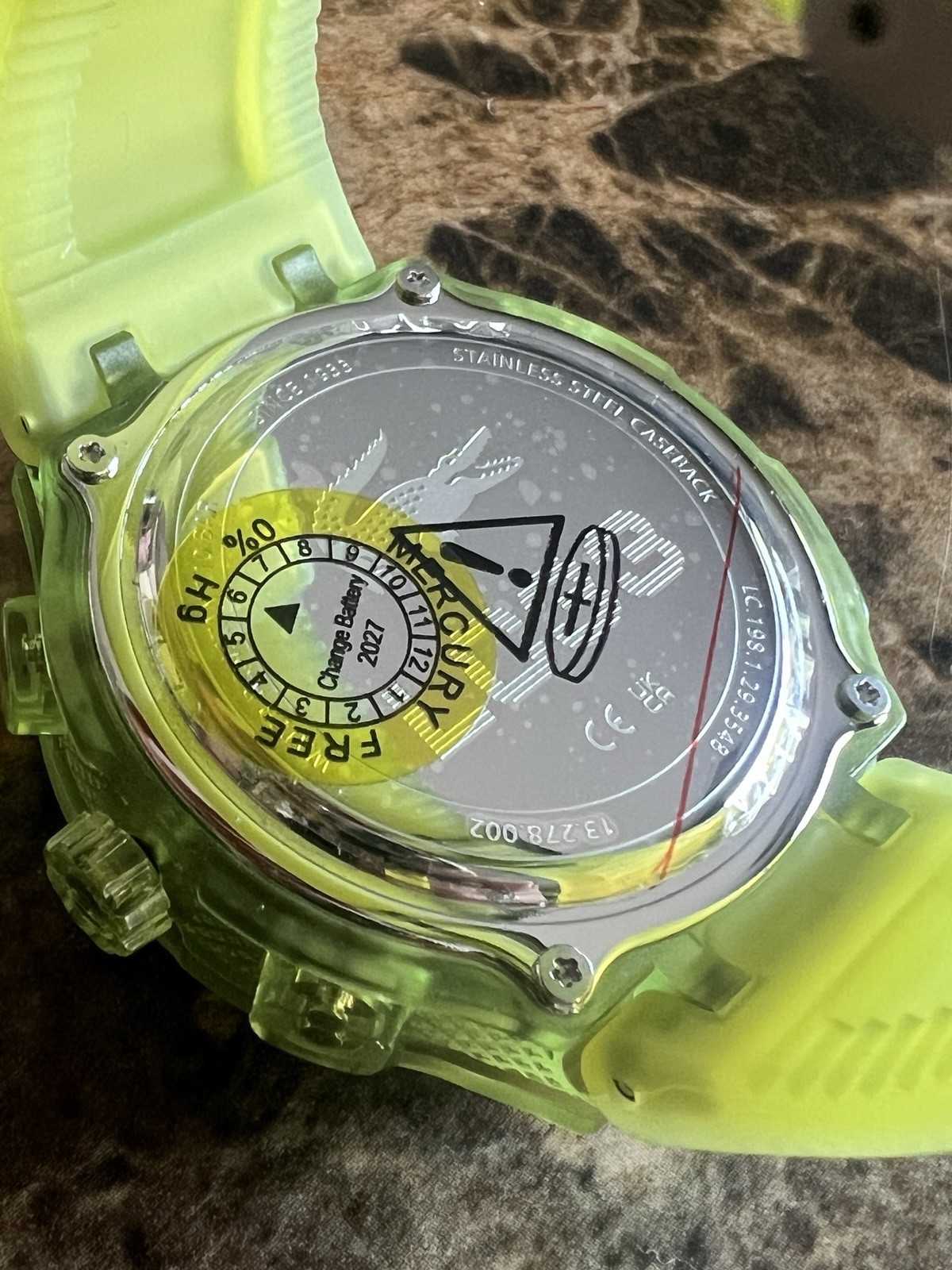 Lacoste LC33 Analog & Digital Green Silicone Strap Men Watch 45mm 2011432