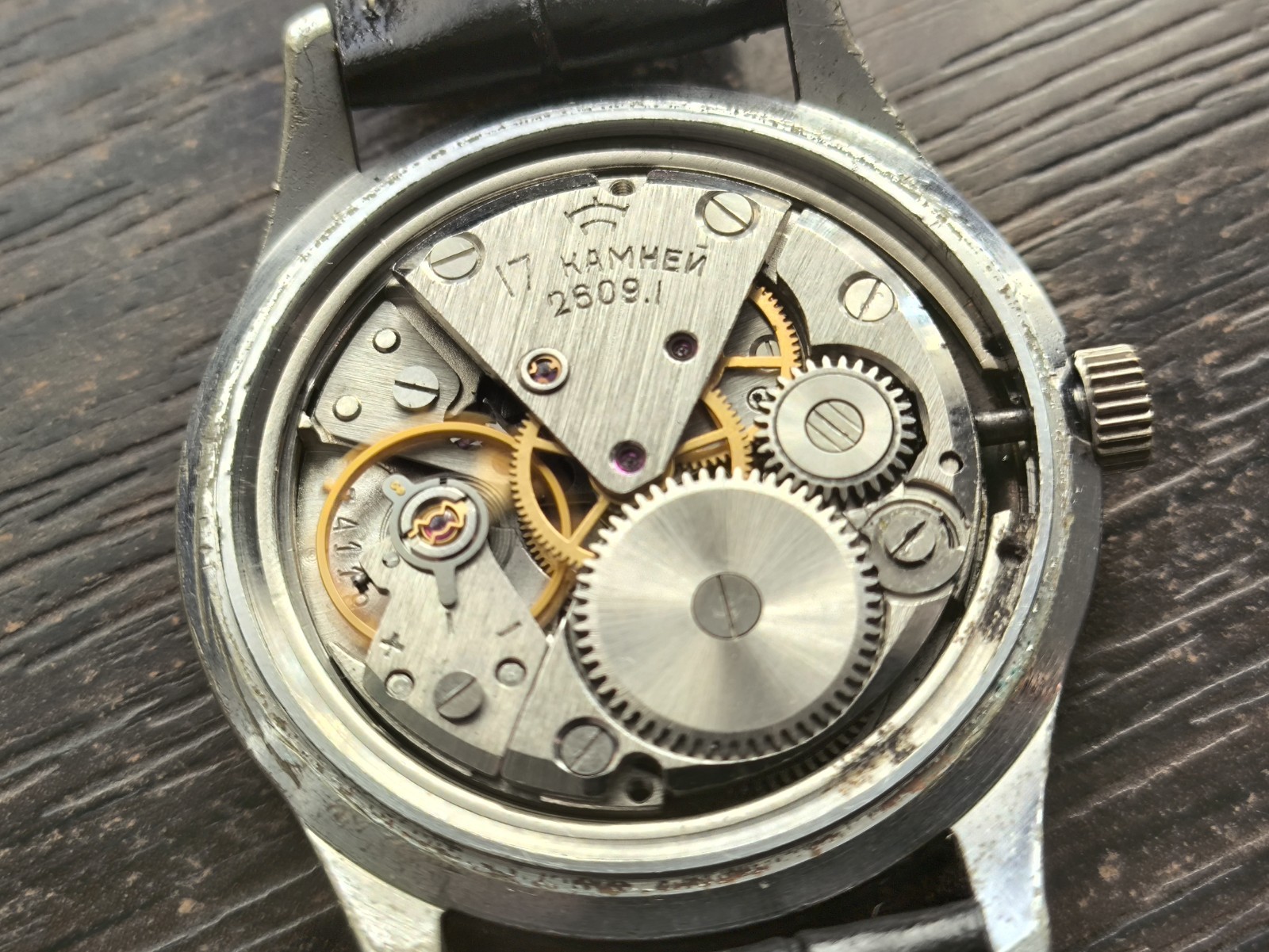Watch Raketa Baltika Vintage Mechanical rare black dial Soviet USSR Serviced