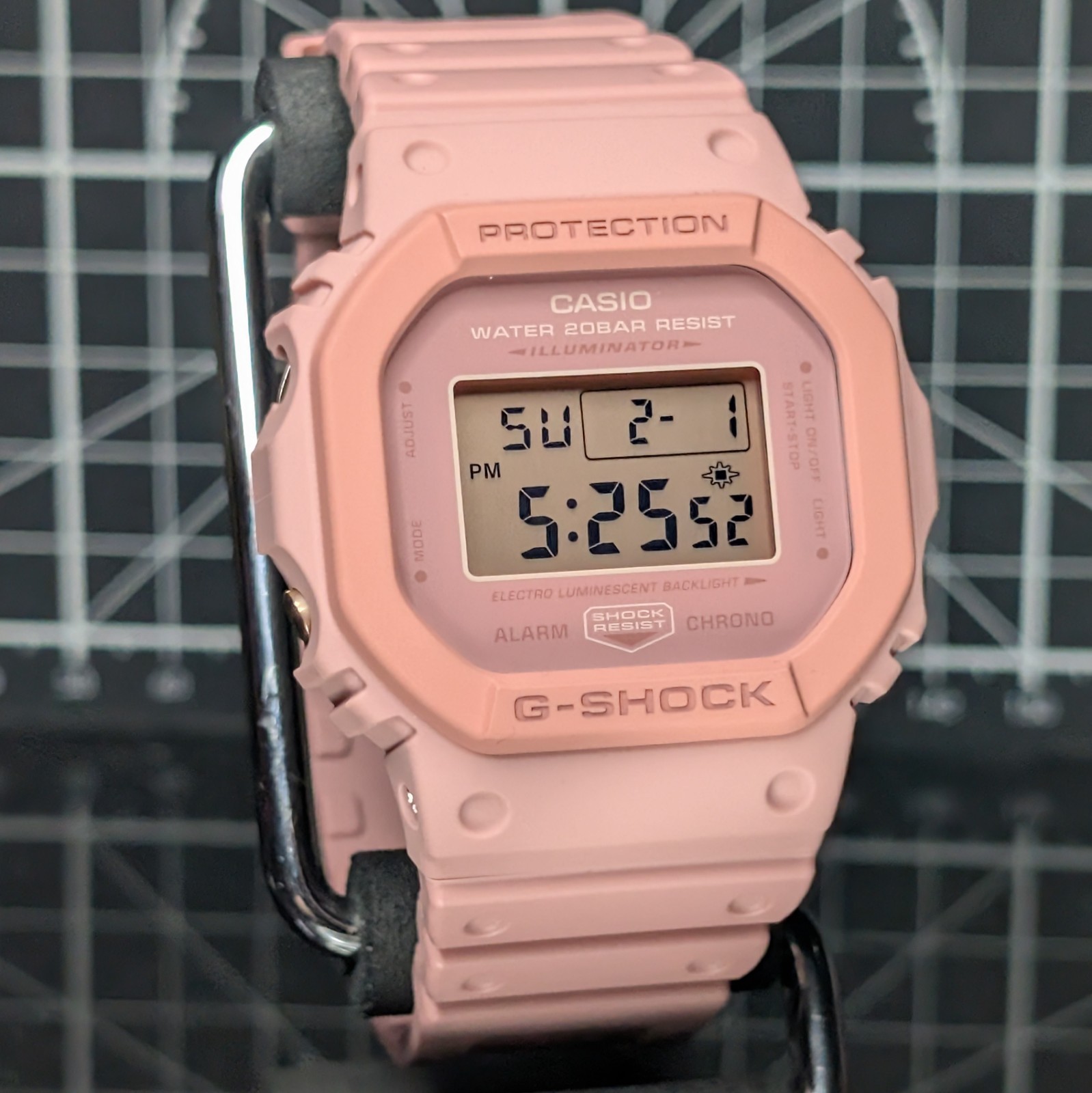 Casio G-Shock Togenkyo DW-5600 Peach Blossom Pink Shangri-La Square DW-5610SL-4