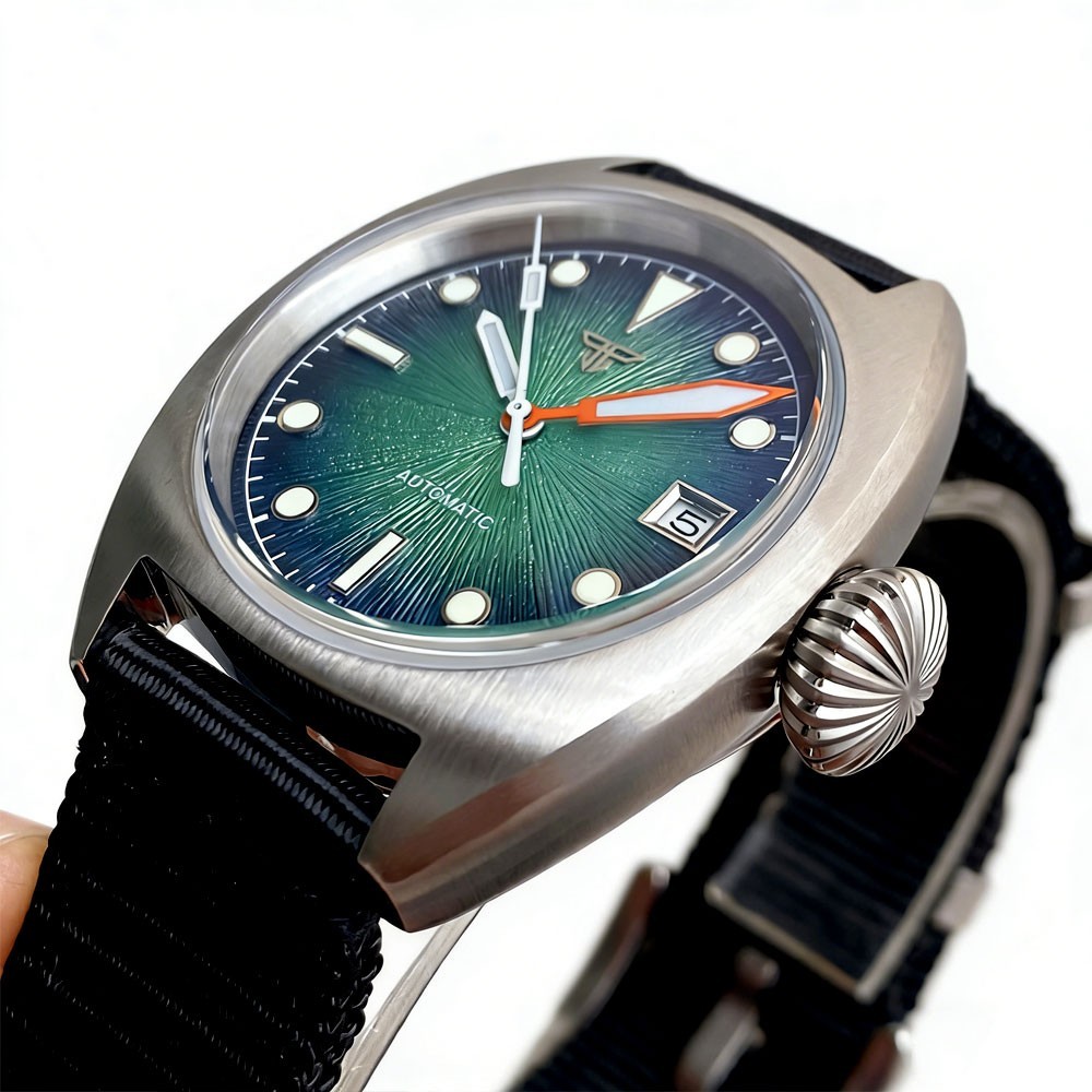 20ATM Diver Tandorio 36mm Double Domed Sapphire Glass Auto Miyota8215 Men Watch