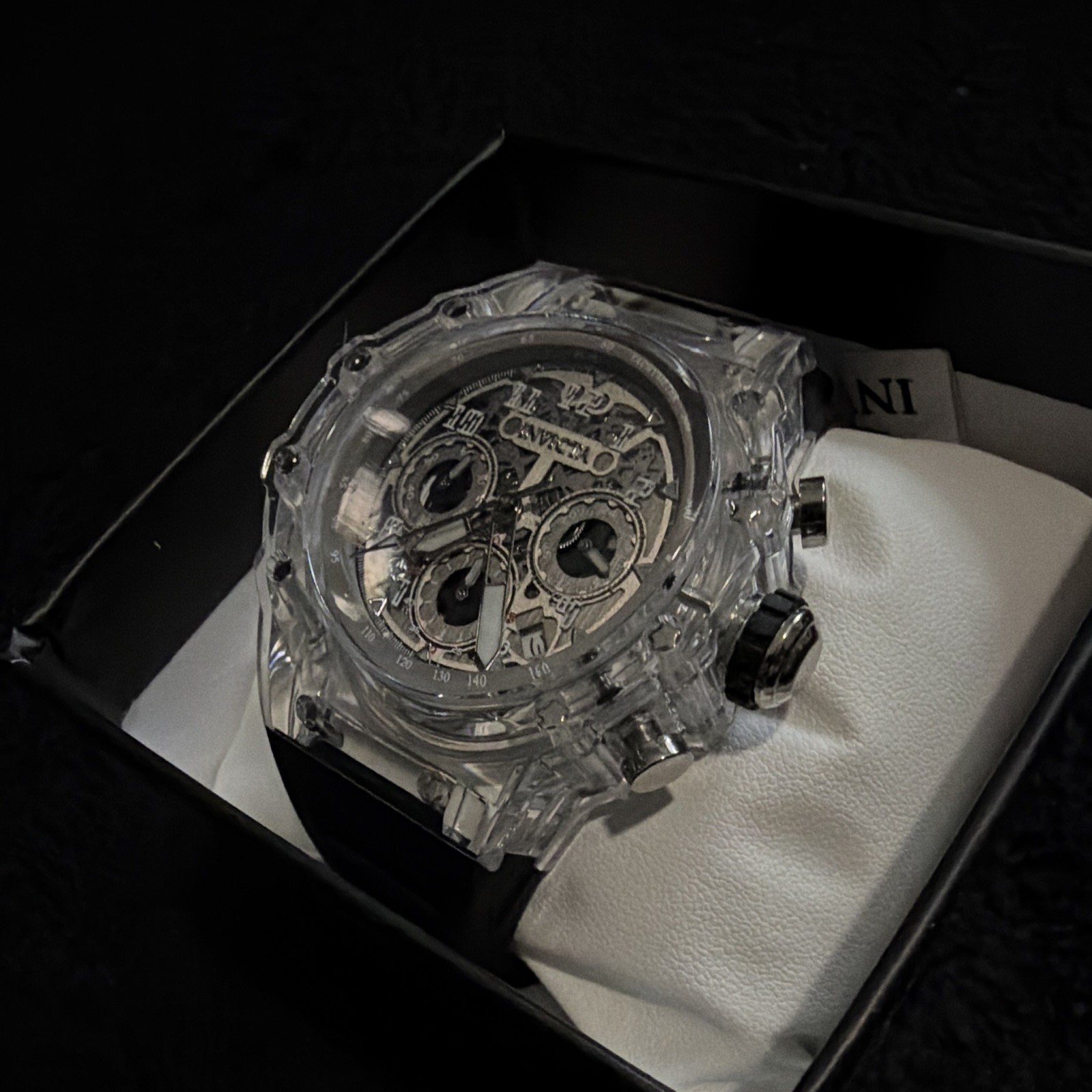 Invicta I-Force Men’s Quartz Chronograph Tachymeter Gray Dial Watch Box