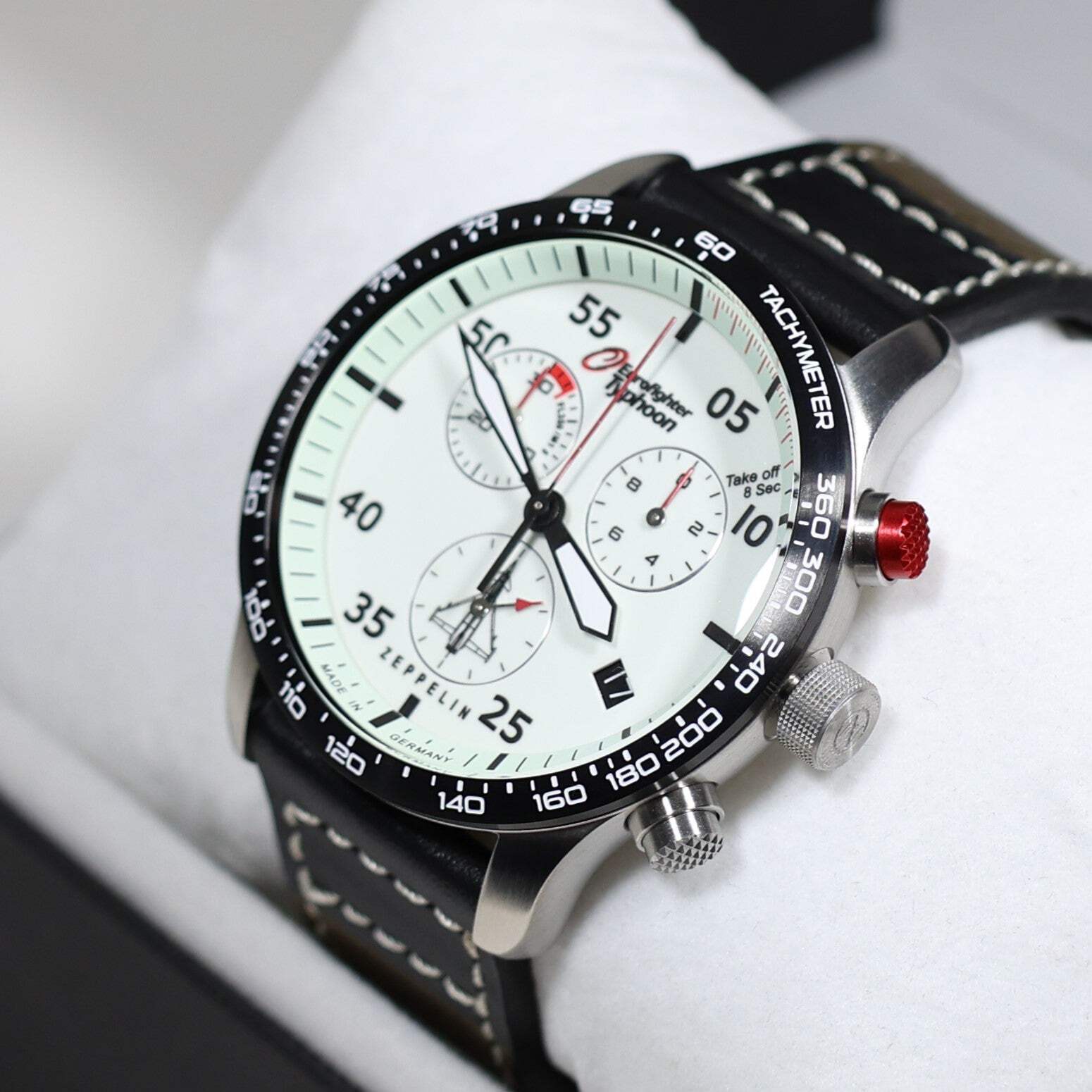 Zeppelin Eurofighter Typhoon Full Lume Dial Quartz Men’s Watch 7298-5