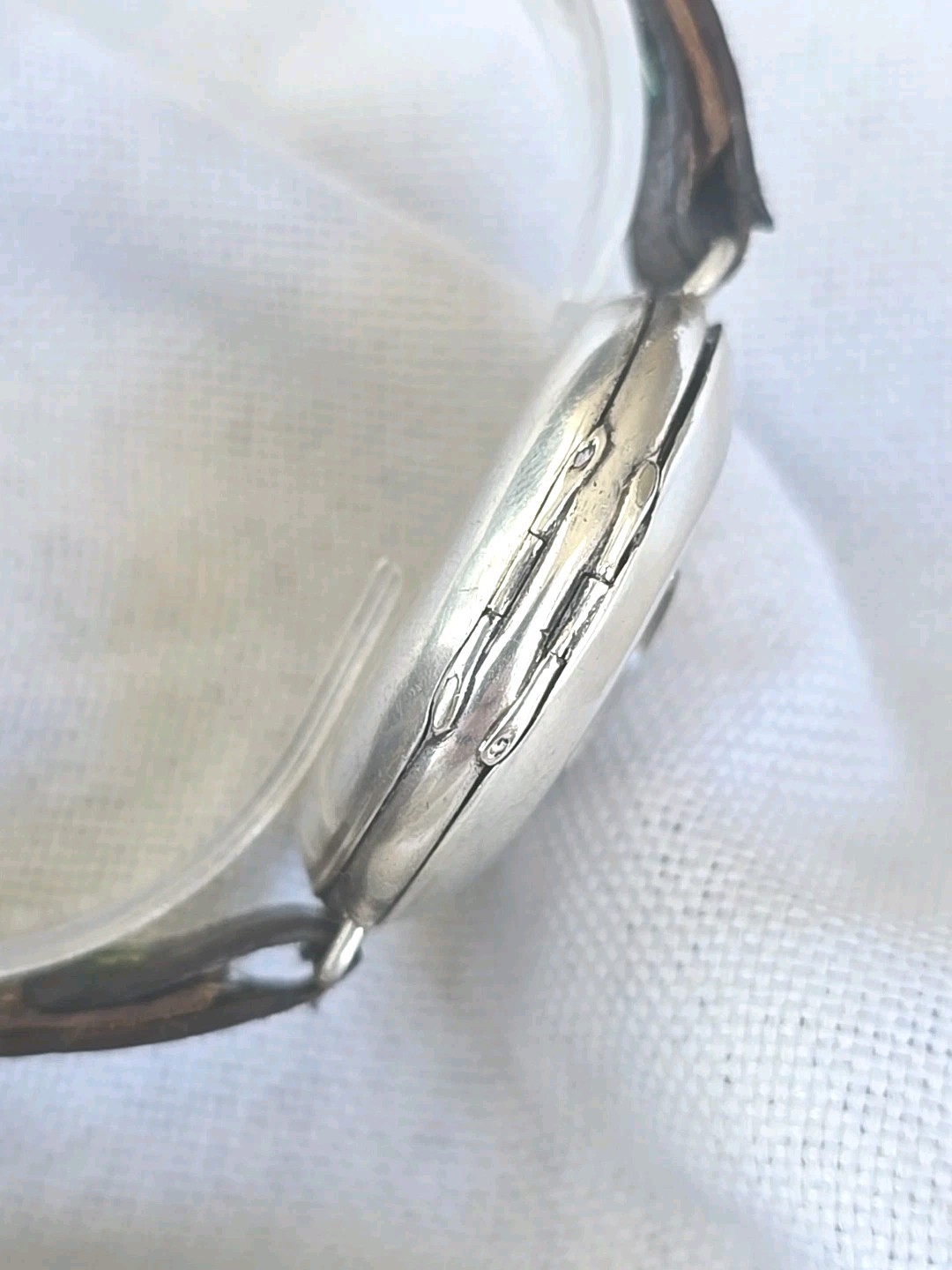 1924 ZENITH Sterling Silver Officers Half Hunter Dennison Cased Trench Watch