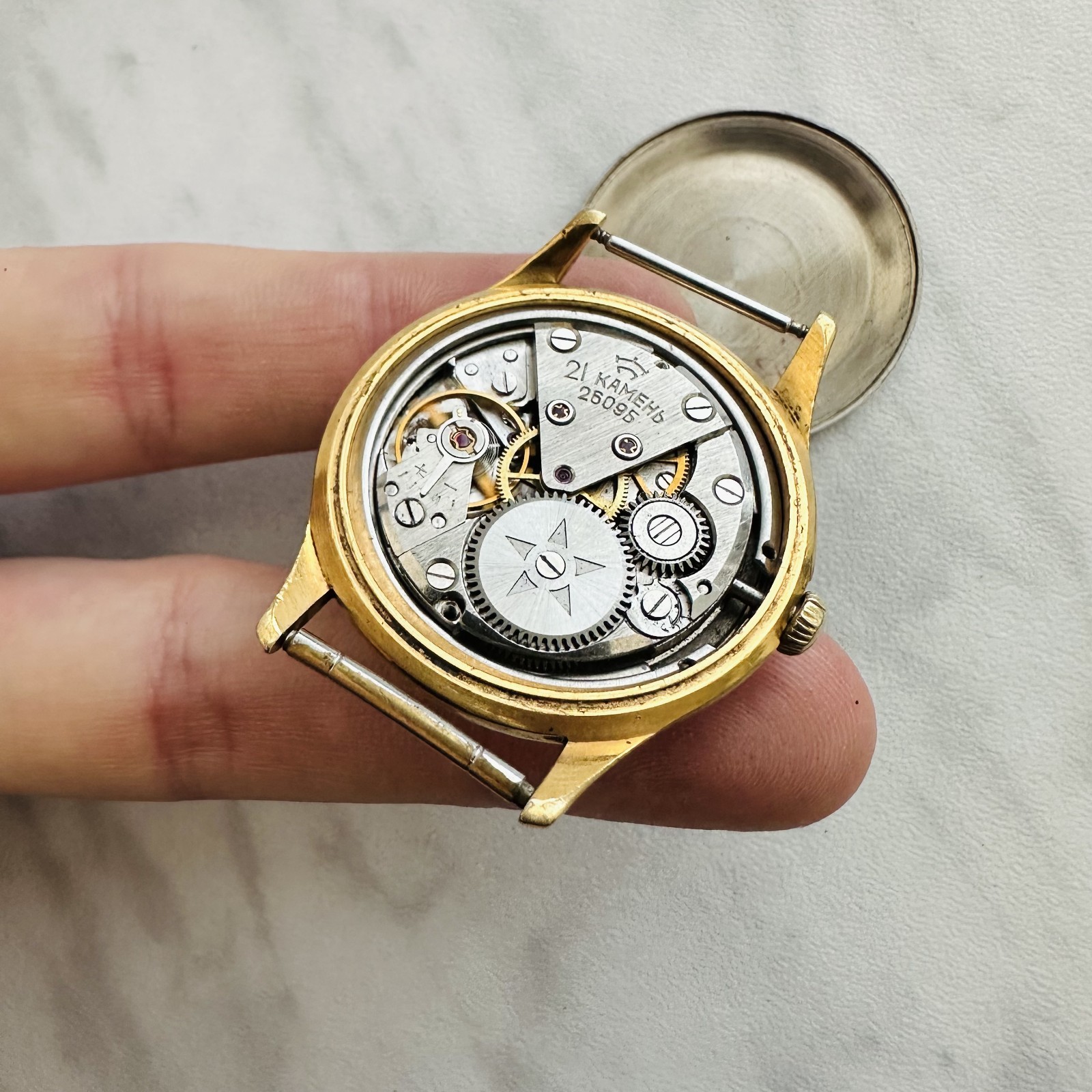 Raketa BALTIKA 2609B vtg soviet ussr Watch wrist Mechanical Classic Gold AU20